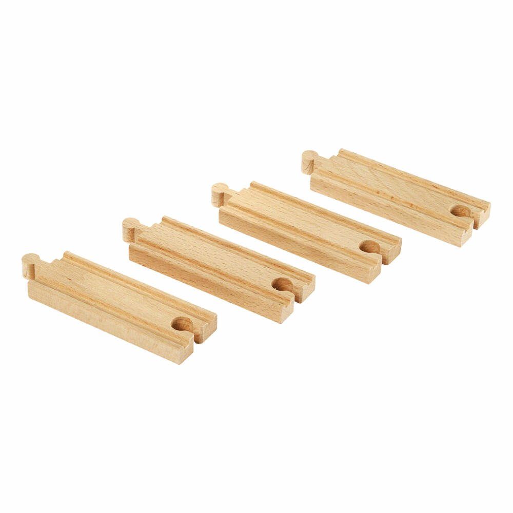 BRIO® Schienenerweiterungs-Set Kurze Gerade Gleise 4-tlg.