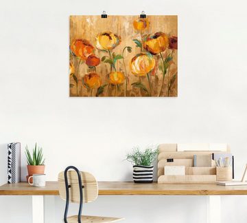 Artland Wandbild Freudige Ranunkel, Blumen (1 St), als Leinwandbild, Poster in verschied. Größen
