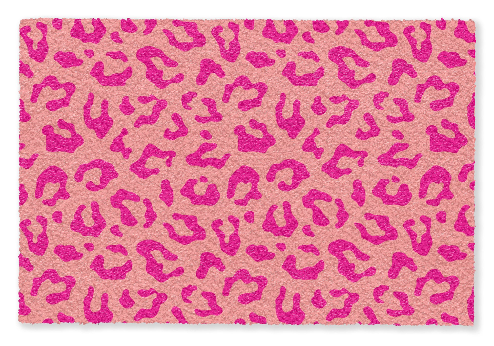 MuchoWow Fußmatte Pantherdruck - Rosa - Tierdruck - Minimalistisch, Rechtec günstig online kaufen