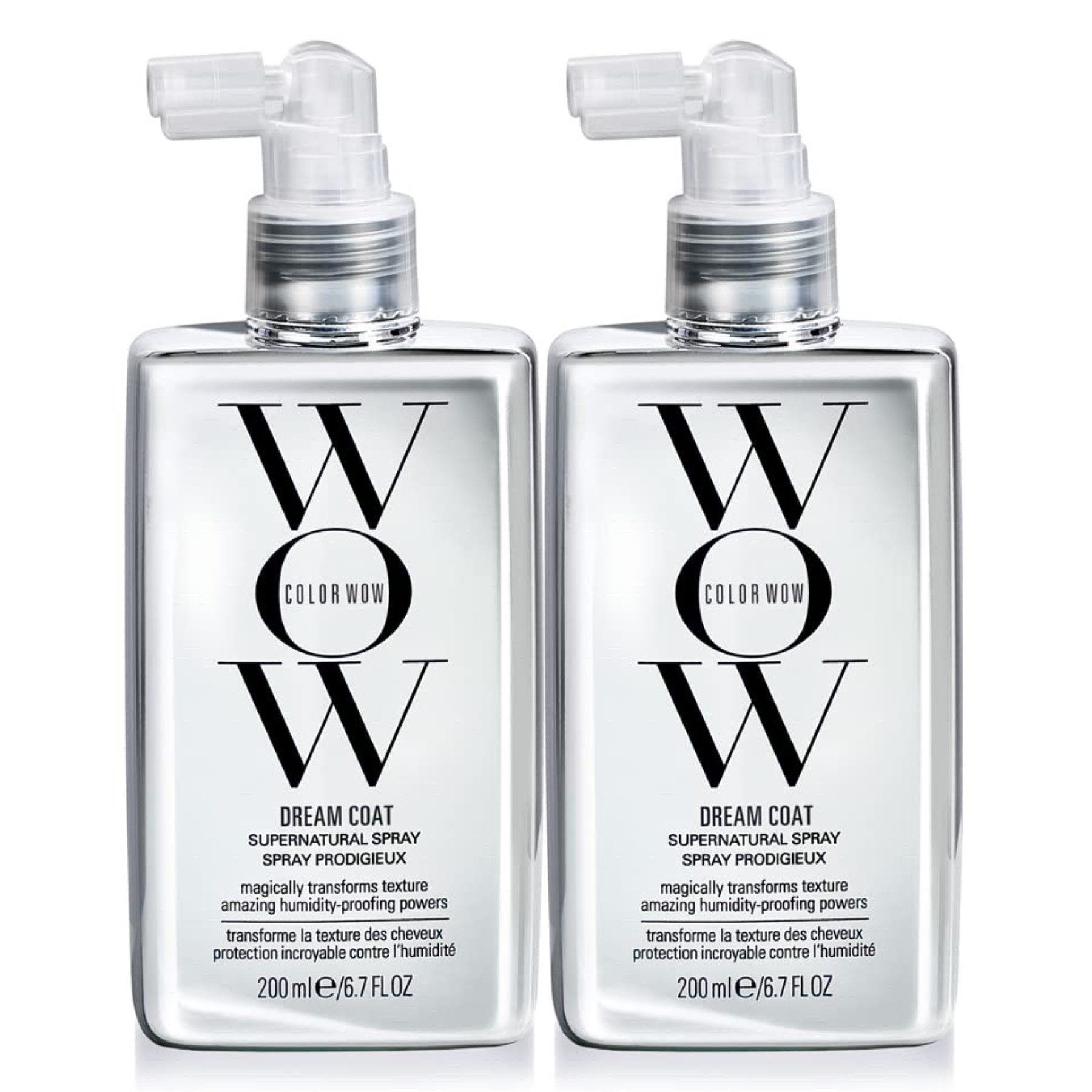 COLOR WOW Haarspray Anti Frizz Spray Glanzspray Wow Dream Coat Hair Hitzeschutz für Haare, 2-tlg., Haarpflege, Hitzeschutz, Haarspray