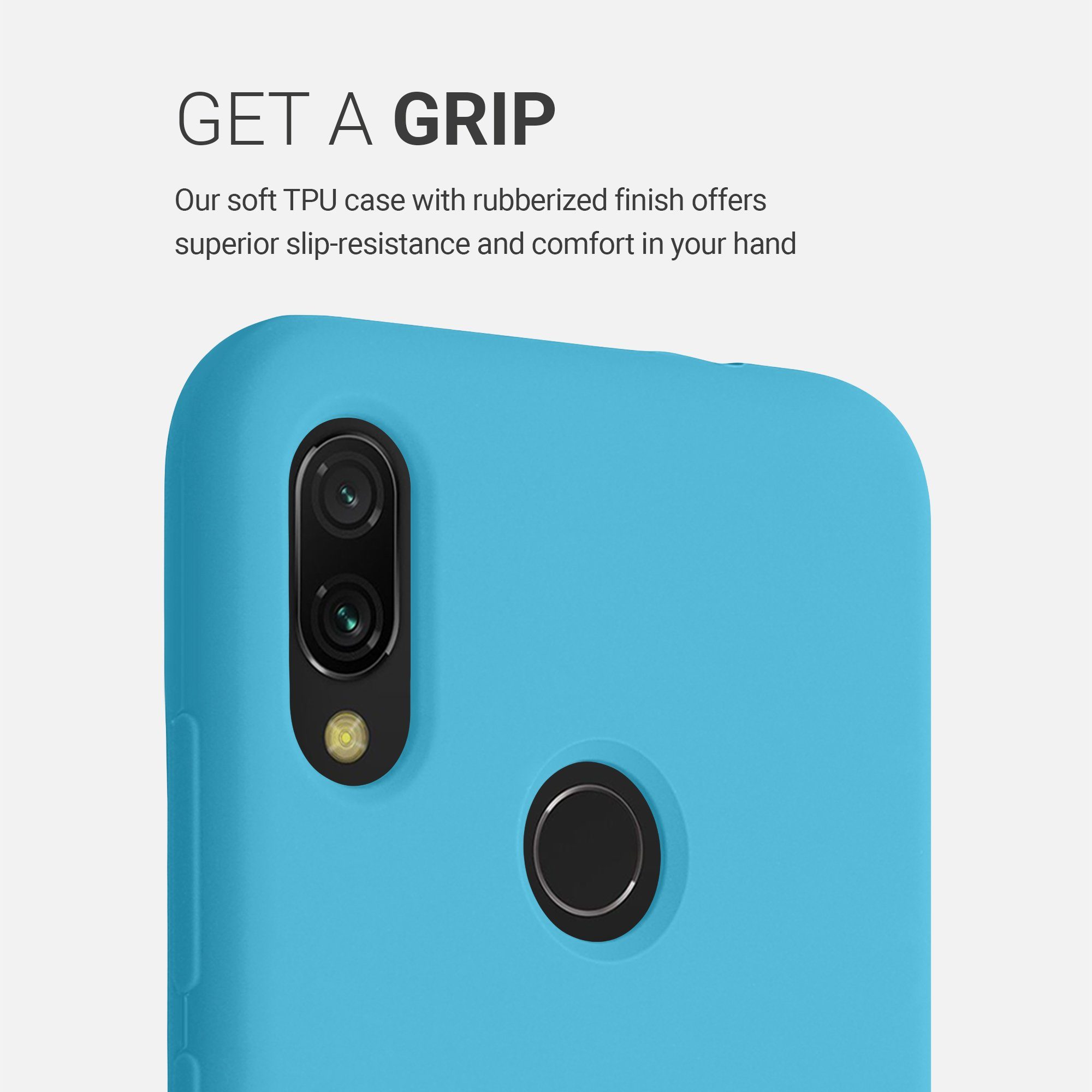 kwmobile Handyhülle Handyhülle für Xiaomi Redmi Note 7 / Note 7 Pro Hülle, Weiches Handy Silikon Case - Schutzhülle Cover