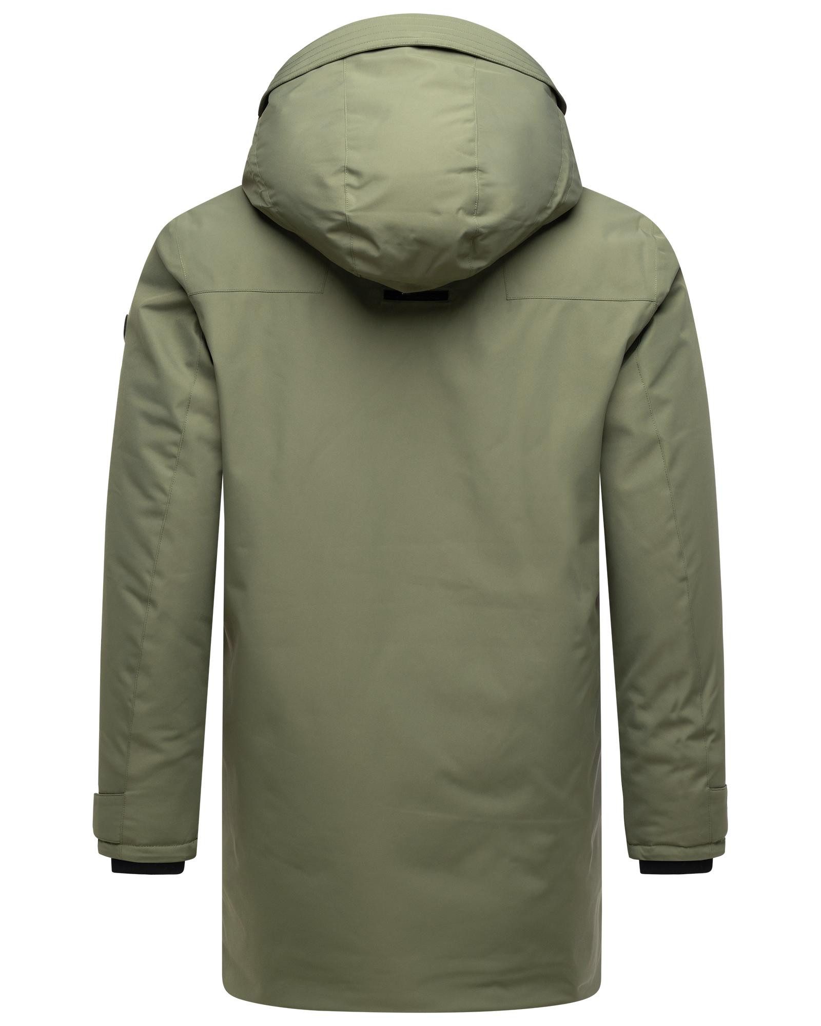 Stone Harbour Wintermantel Netaan XX Herren Kurzmantel mit kuscheliger Kapuze