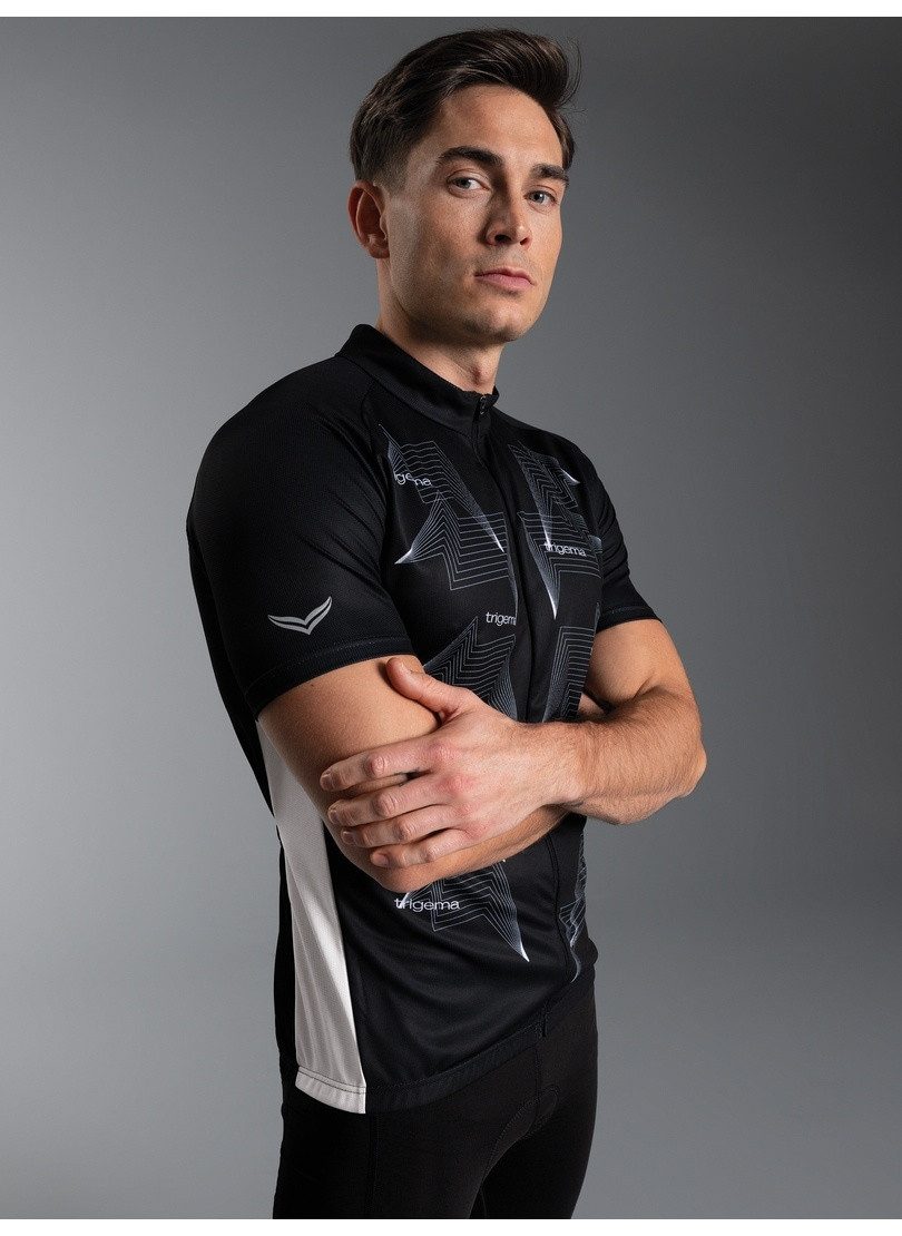 Trigema Radtrikot TRIGEMA Fahrradjacke mit abstraktem Design