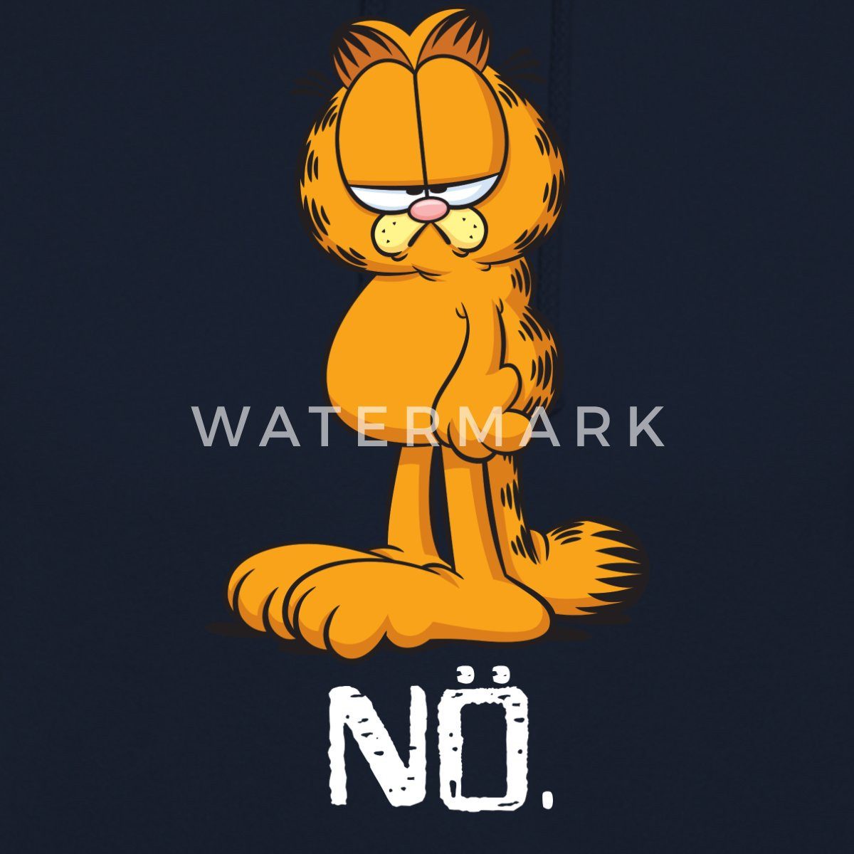 Spreadshirt Hoodie Garfield Nö Nein Kein Bock Lustig Unisex Hoodie (1-tlg)