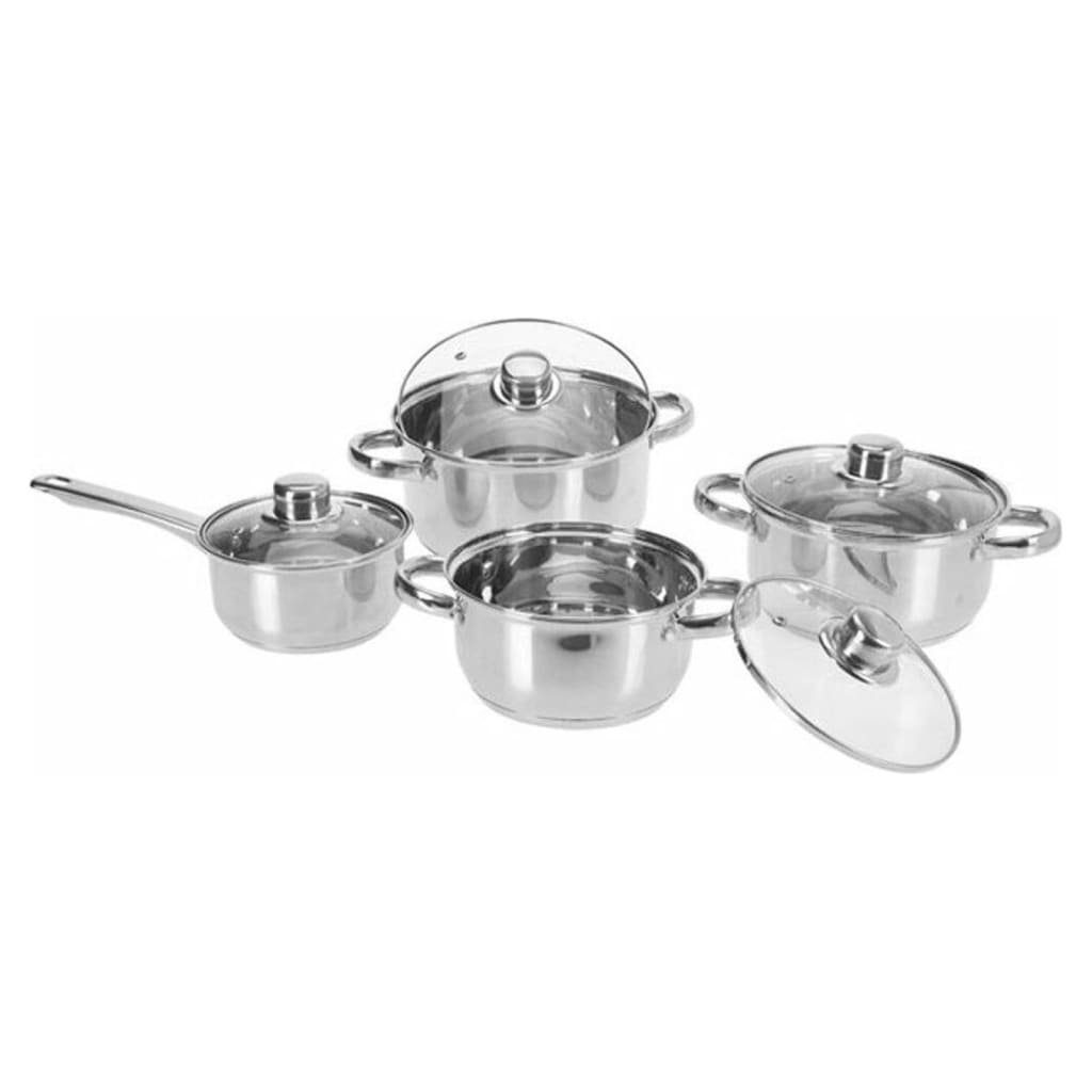 Excellent Houseware Topf-Set 8-tlg. Topfset aus Edelstahl, (1-tlg) | Topfsets