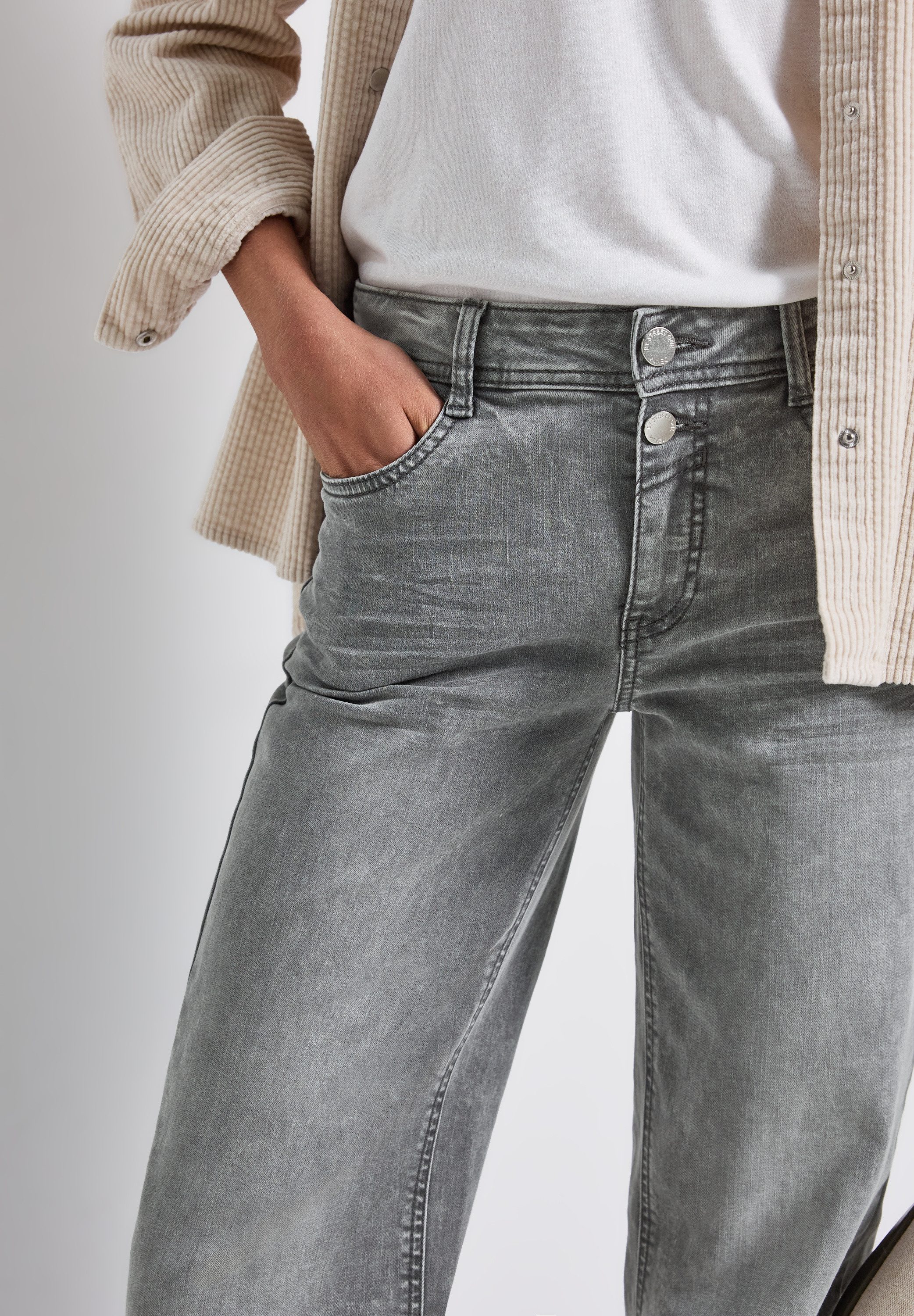 STREET ONE Comfort-fit-Jeans Middle Waist