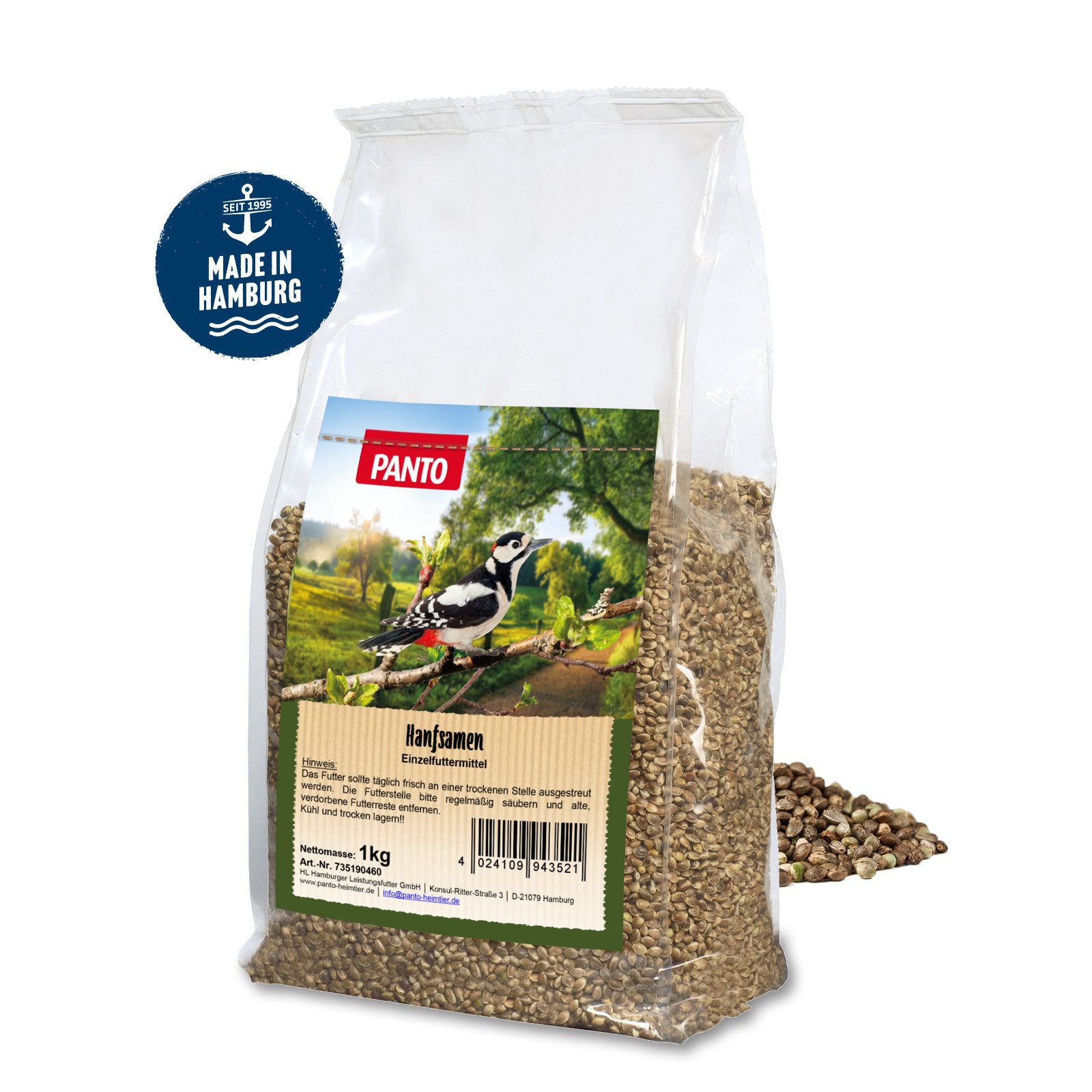 PANTO Hanfsamen 1kg, Hanfsamen