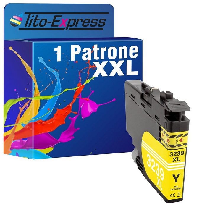 Tito-Express PlatinumSerie ersetzt Brother LC-3239 Brother LC 3239 BrotherLC3239 XL Yellow Tintenpatrone (für HL-J-6100 DW MFC-J-5945 DW HL-J-6000 DW MFC-J-6947 DW MFC-J-6945 DW)