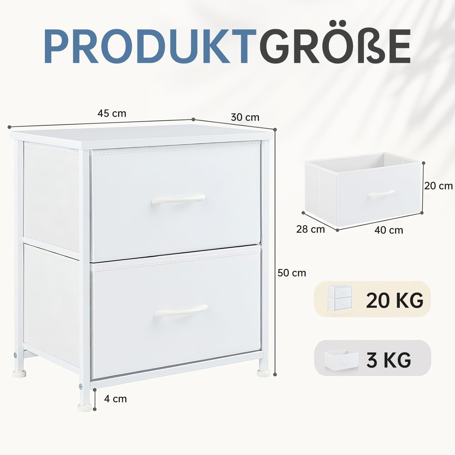 SURFOU Nachttisch 2er Nightstand Kommode Beistelltisch günstig online kaufen