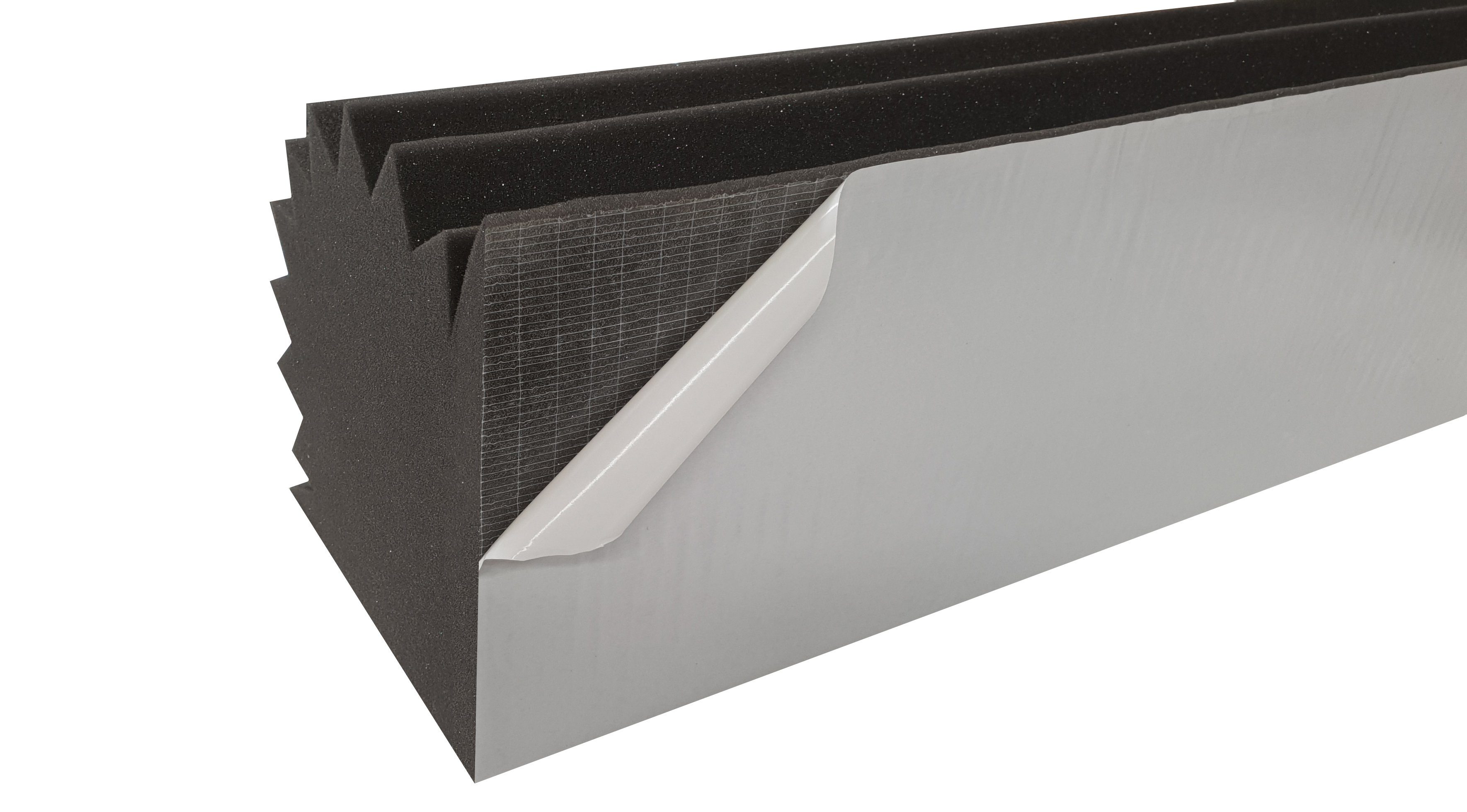 Akustikpur Akustikplatte Bass Trap Lamellen Selbstklebend ca 100x20x20cm effektive Raum Akustik