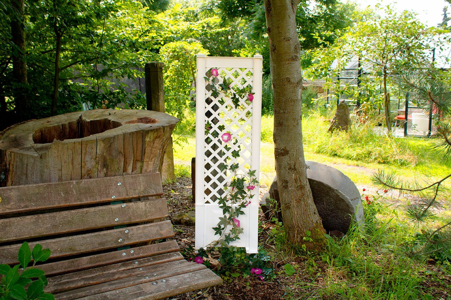 KHW Spalier, BxTxH: 43x6x140 cm, weiß