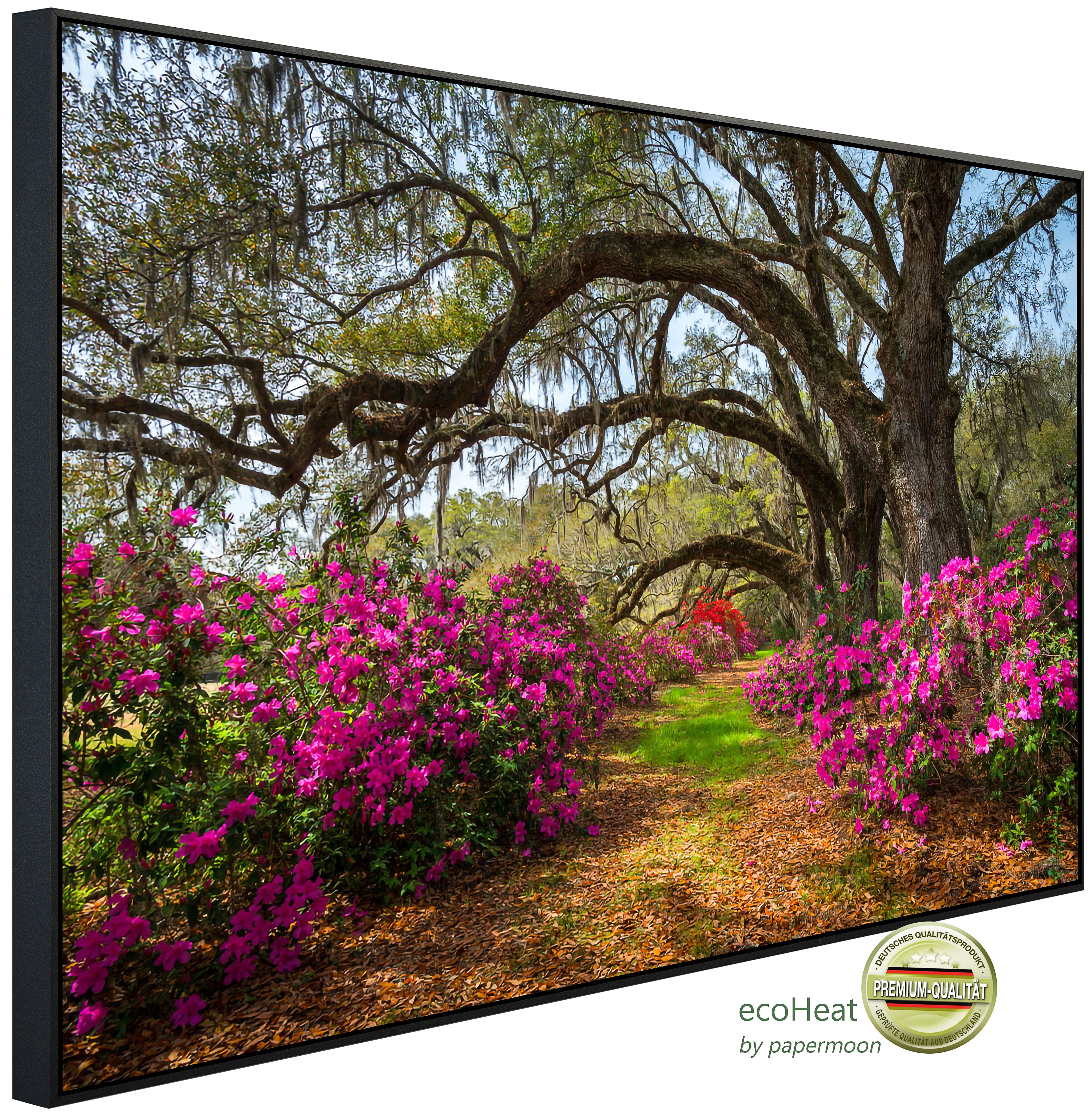 Papermoon Infrarotheizung INFRAROT-BILD-HEIZUNG, Frühlingsblumen und Oaktrees, TÜV-Rheinland/GS zertifiziert, angenehme Strahlungswärme