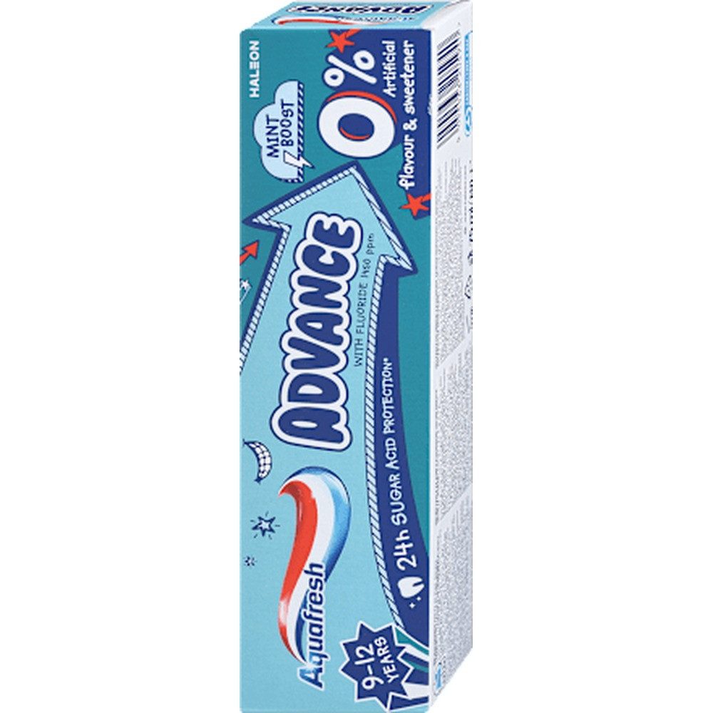 Aquafresh Zahnpasta Advance Zahnpasta für Kinder von 9 bis 12 Jahren