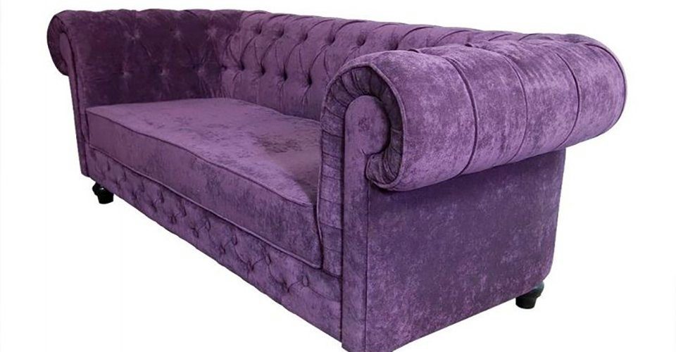 JVmoebel Chesterfield-Sofa, Chesterfield 3+1+1 Garnitur Couch Sitzer Sofa