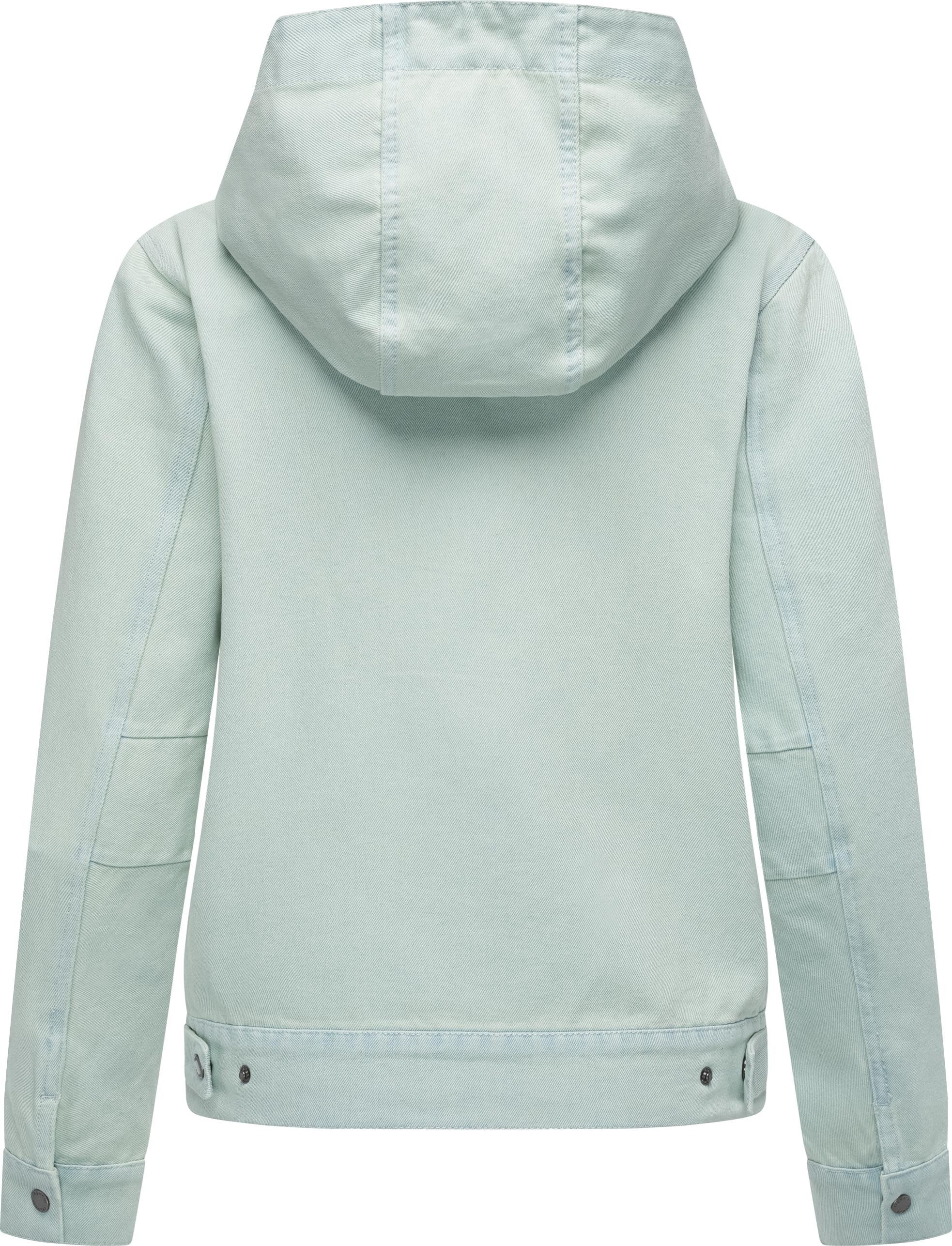 Ragwear Jeansjacke Lerris Denim Leichte Übergangsjacke in Denim-Optik mit Kapuze