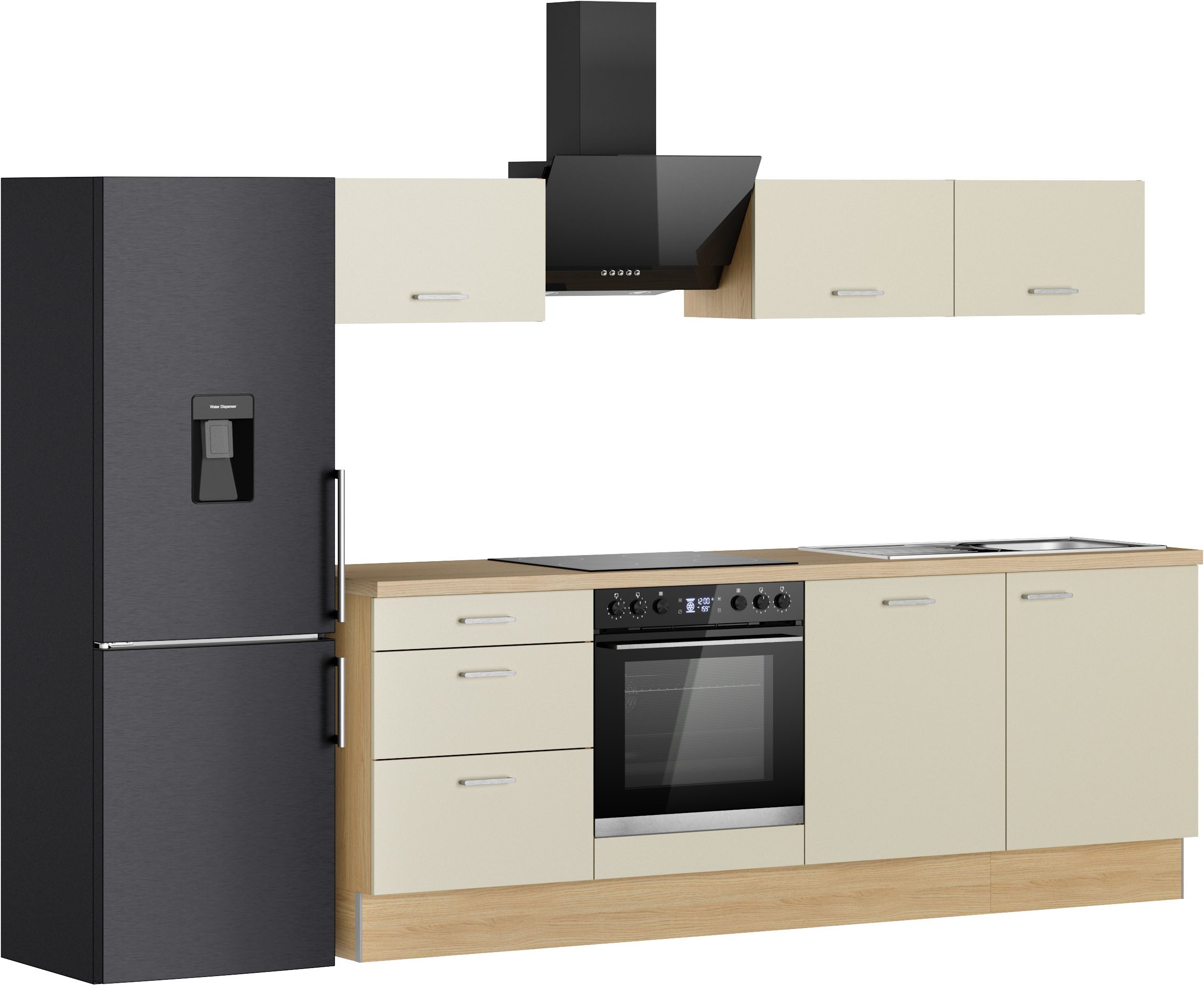 KOCHSTATION Küchenzeile KS-Sion Breite 240 cm, schnelle Montage OPTIsnap, wahlw. m.HANSEATIC-E-Geräten u.Stand Alone – Bild 4 von 5
