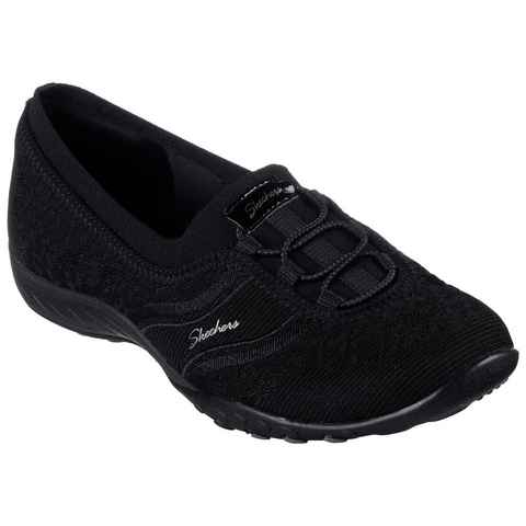 Skechers BREATHE-EASY-MY SWEETS Slip-On Sneaker Slipper, Ballerina, Freizeitschuh mit Air-cooled Memory Foam