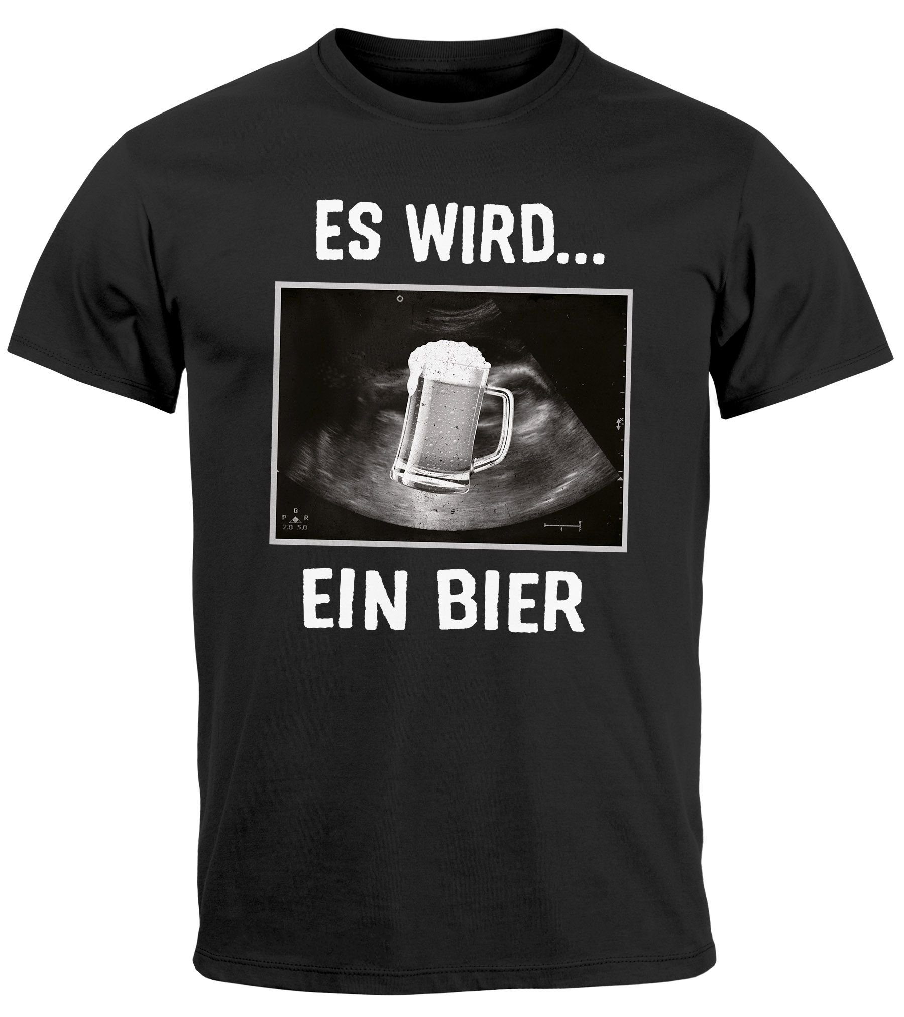 MoonWorks Print-Shirt Herren T-Shirt Männer Bier günstig online kaufen