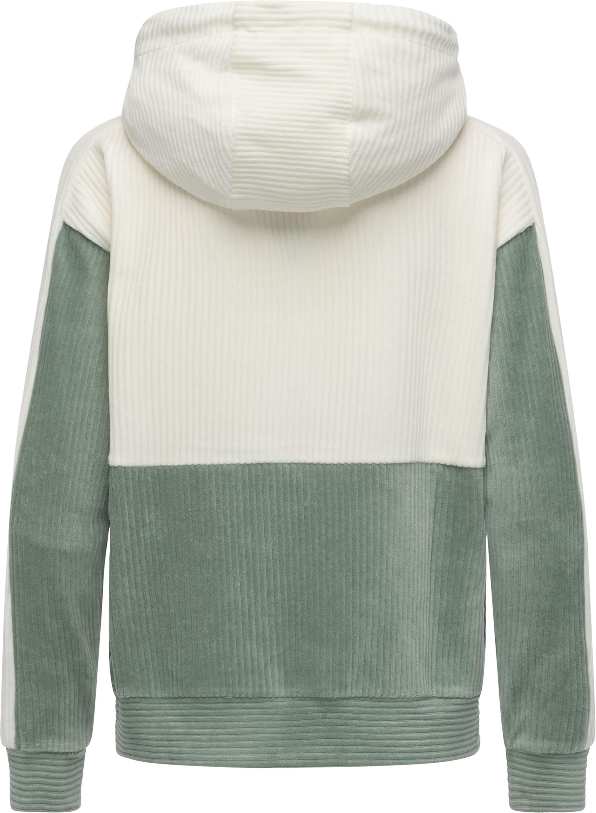 Ragwear Sweatjacke Colbien Cordy Gemütliche Damen Cordjacke aus kuschelig angerautem Kord