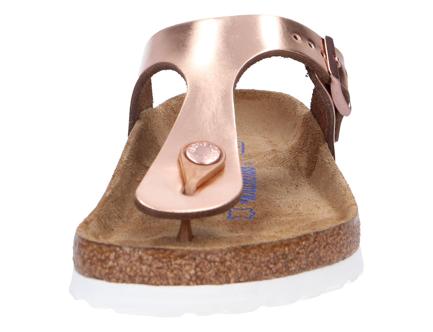 Klassischer Schnitt Birkenstock bronzefarben Pantolette