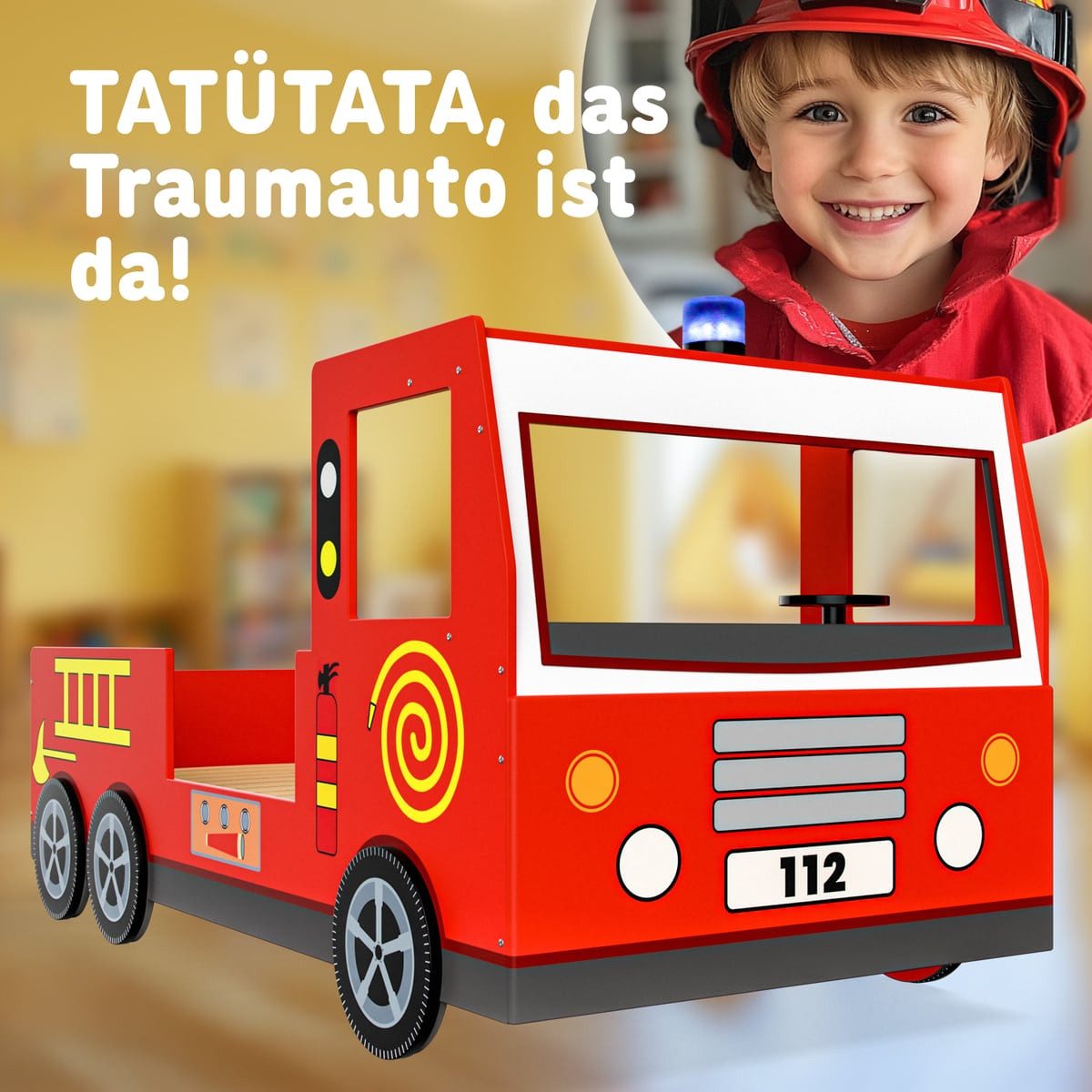 Casaria Kinderbett, 90x200cm Rausfallschutz Lattenrost 120KG günstig online kaufen