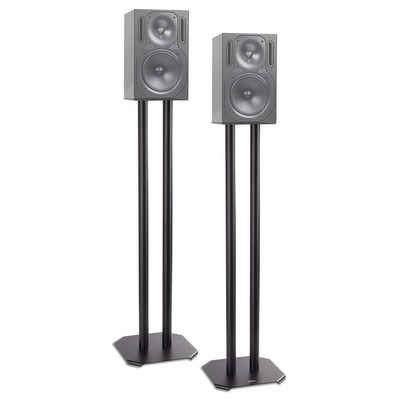 Duronic Lautsprecherständer, (SPS1022 80 Lautsprecherständer, 80 cm hoher Ständer für Lautsprecher und Boxen bis 5 kg, 2er-Set Universal Boxenständer aus Metall, HiFi Monitor Stative, Heimkino Surround Sound)