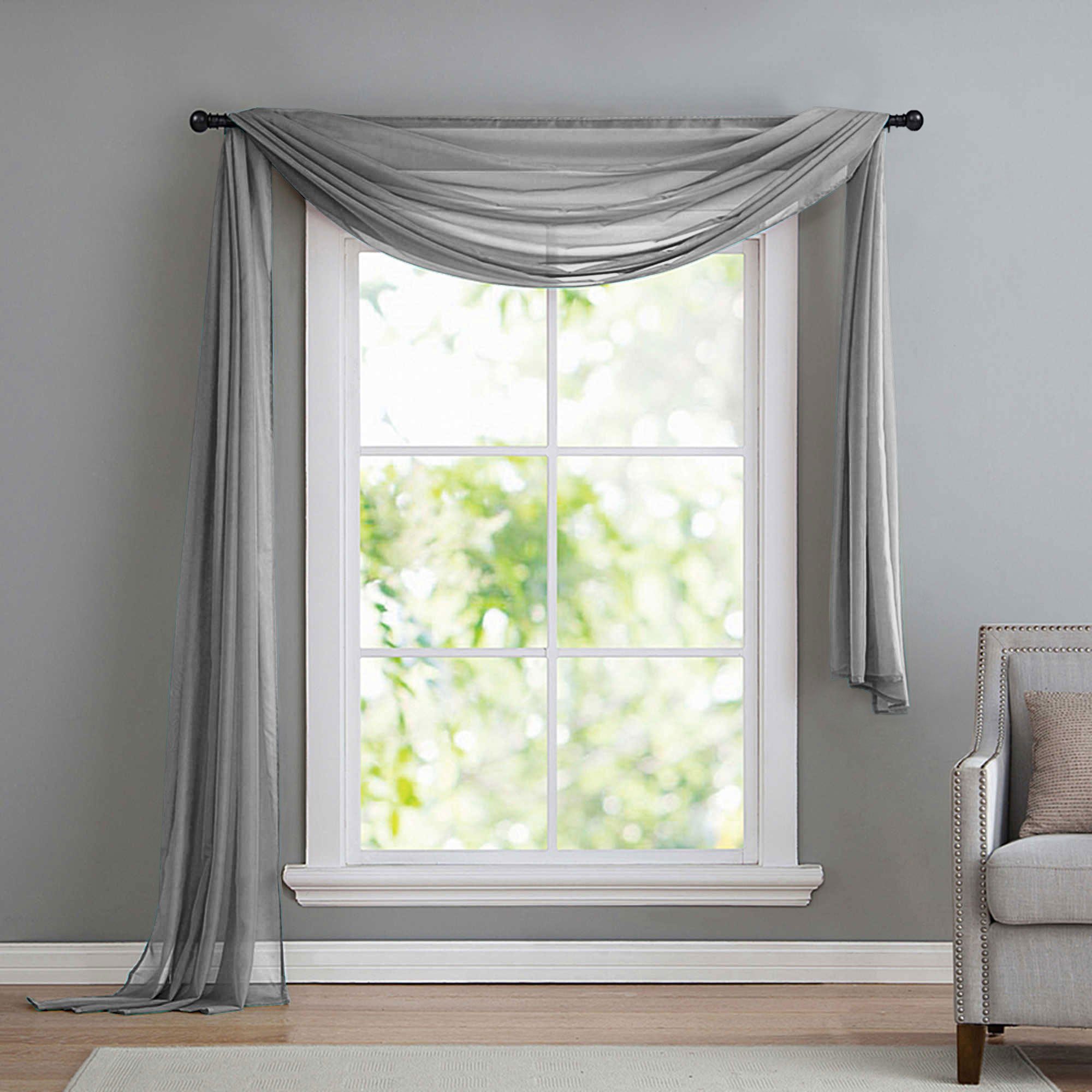 Gardinenbox Freihanddeko (1 St), ohne, transparent, Voile, Uni Volant Trans günstig online kaufen