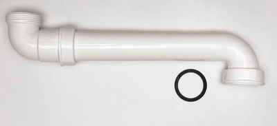 Teka Anschluss-Set Raumspar-Rohr 25cm für Standard-Ablauf Siphon mit 1,5 Zoll Anschlüssen