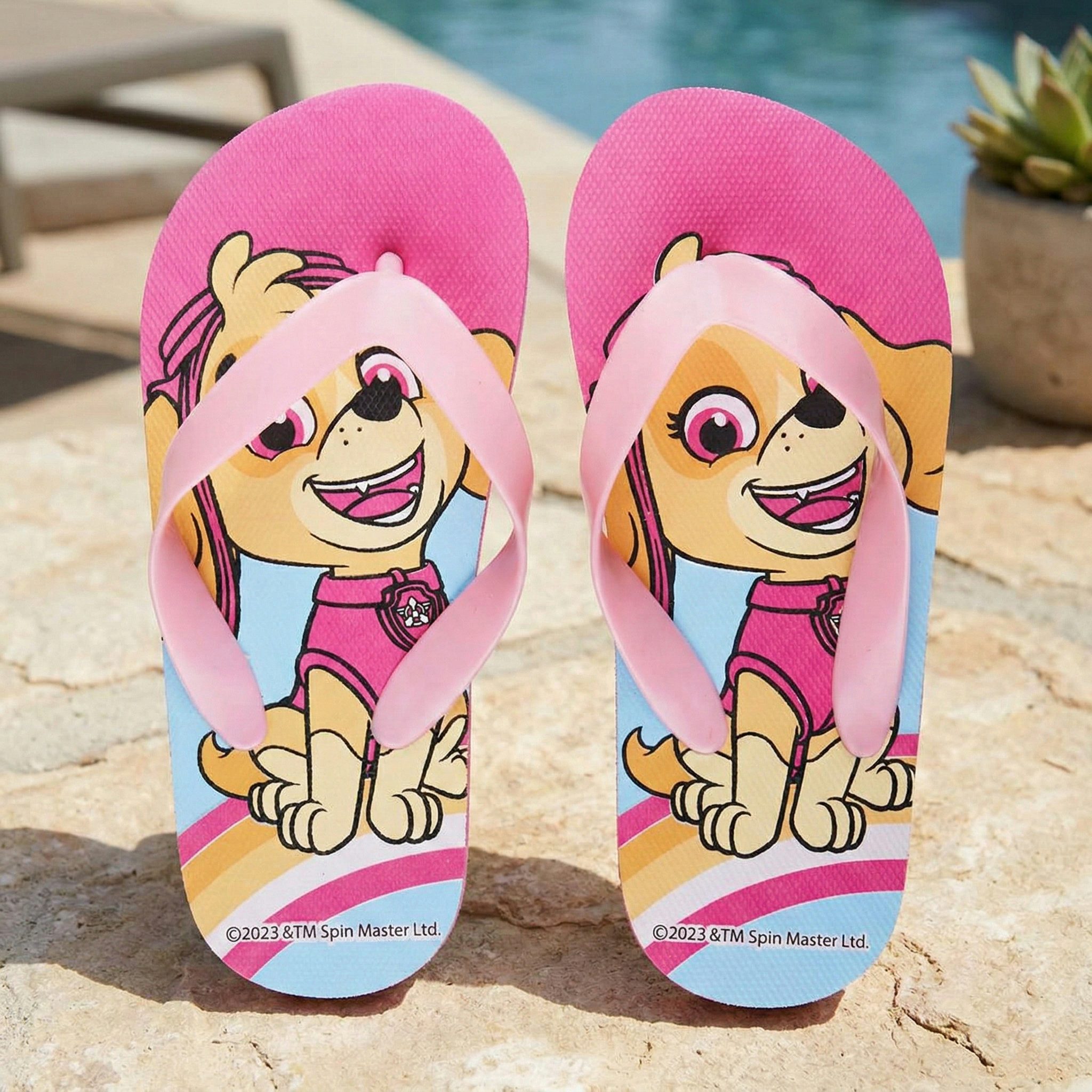 PAW PATROL Paw Patrol Skye Kinder Flip Flops Zehentrenner Sandalen Gr. 24-29 Zehentrenner