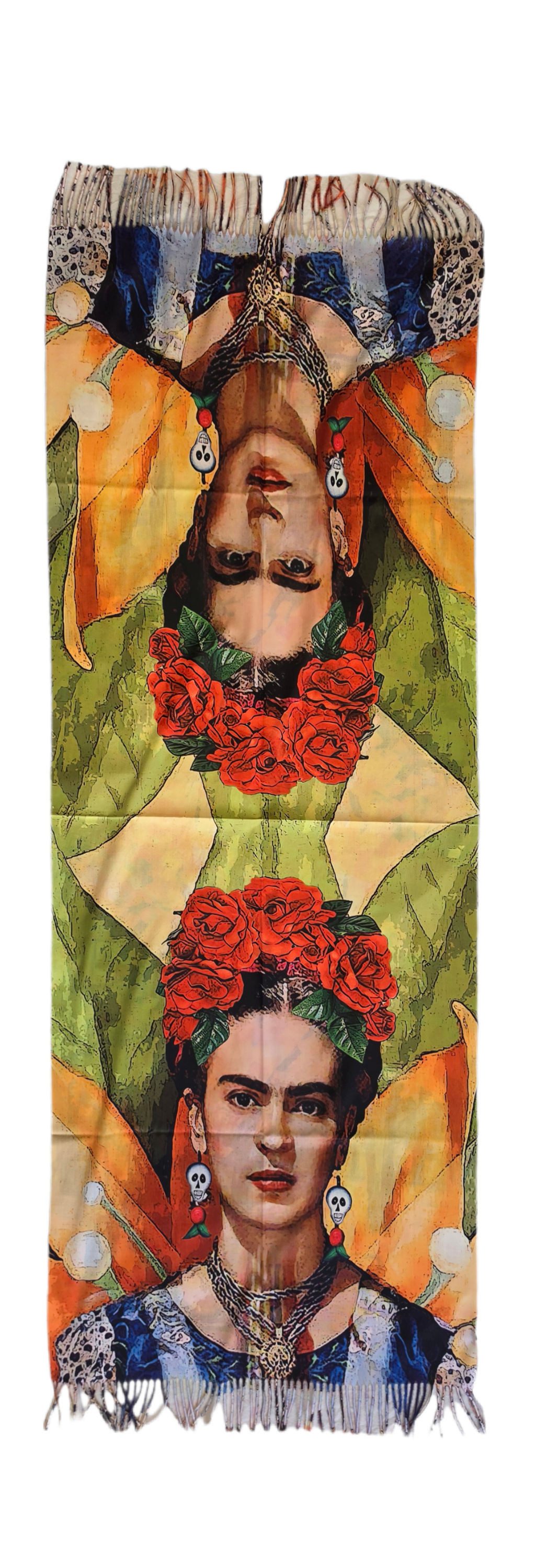 Lemasi Halstuch Wendbarer Schal Wendeschal beidseitig bedruckt, Kunstmotive
