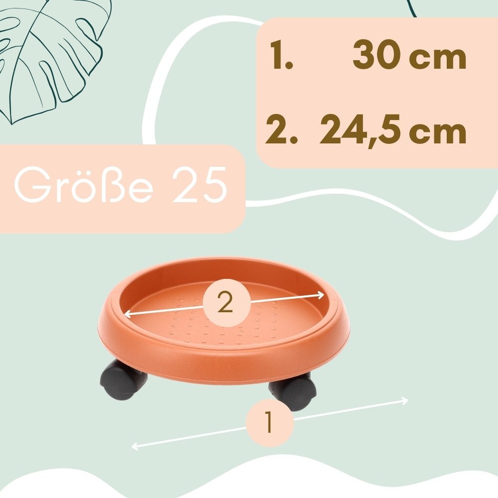 GarPet Pflanzenroller Pflanzenroller rund Rollbrett Pflanzen günstig online kaufen