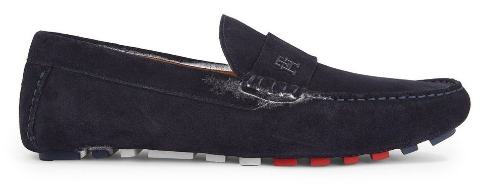 Tommy Hilfiger TH CLASSIC SUEDE DRIVER Slipper mit Zierriegel