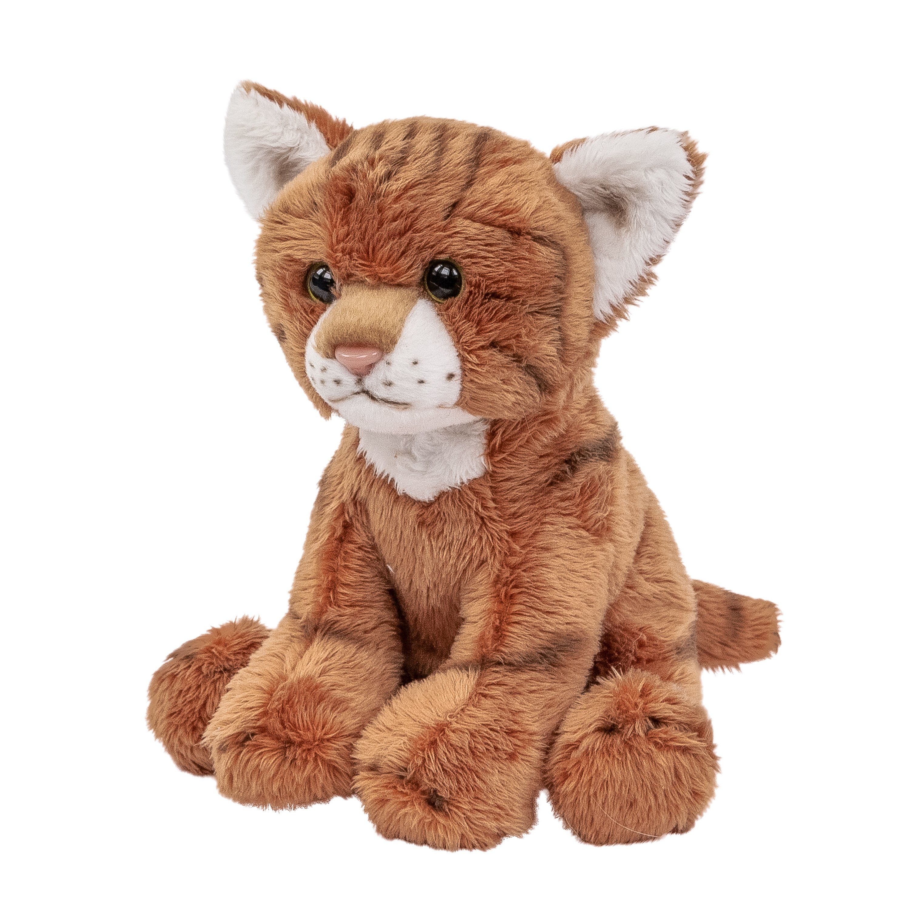 Teddy HERMANN® Katze liegend rot, 20 cm 