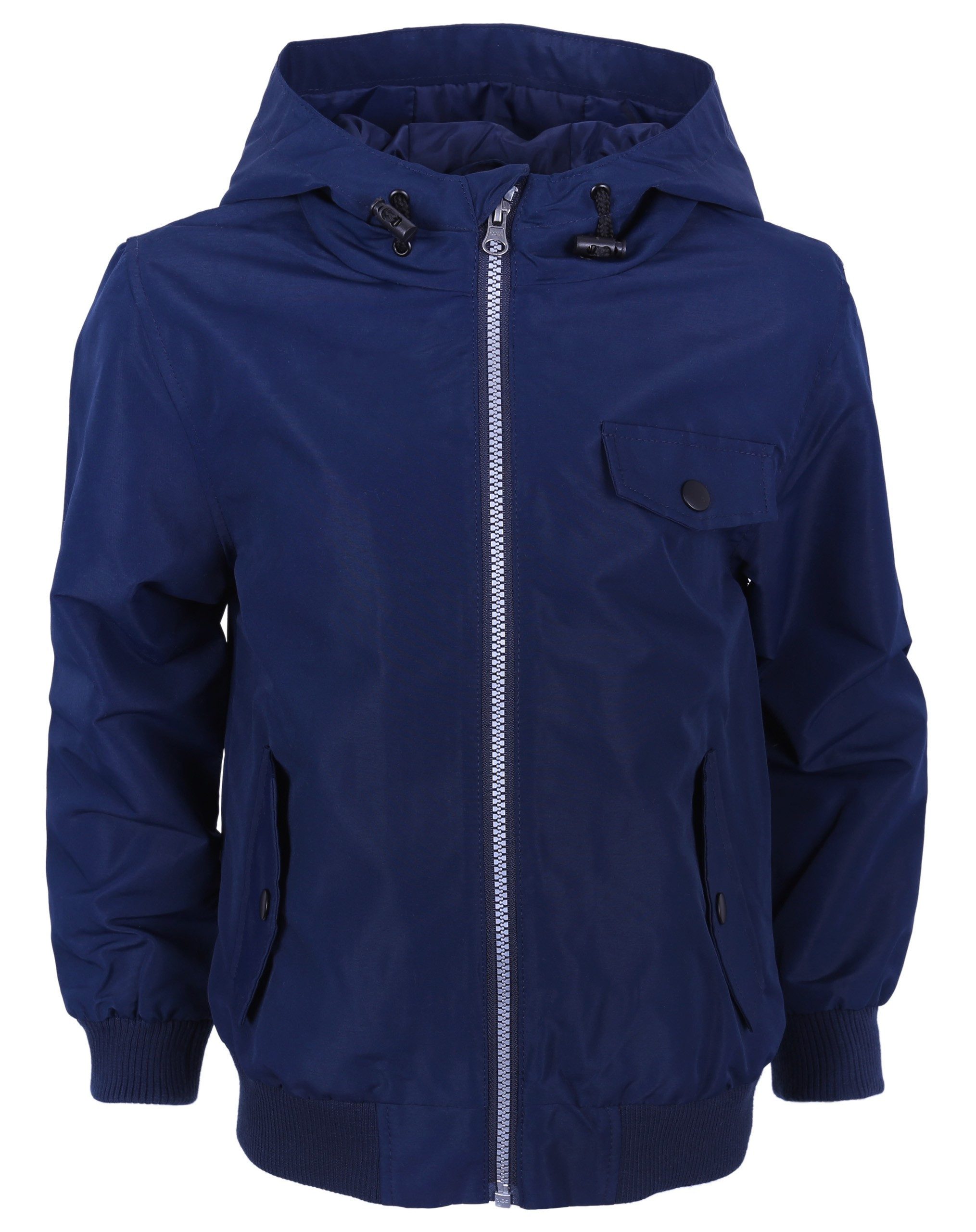 Sarcia.eu Windbreaker Dunkelblaue Windjacke mit Kapuze 10-11 Jahre