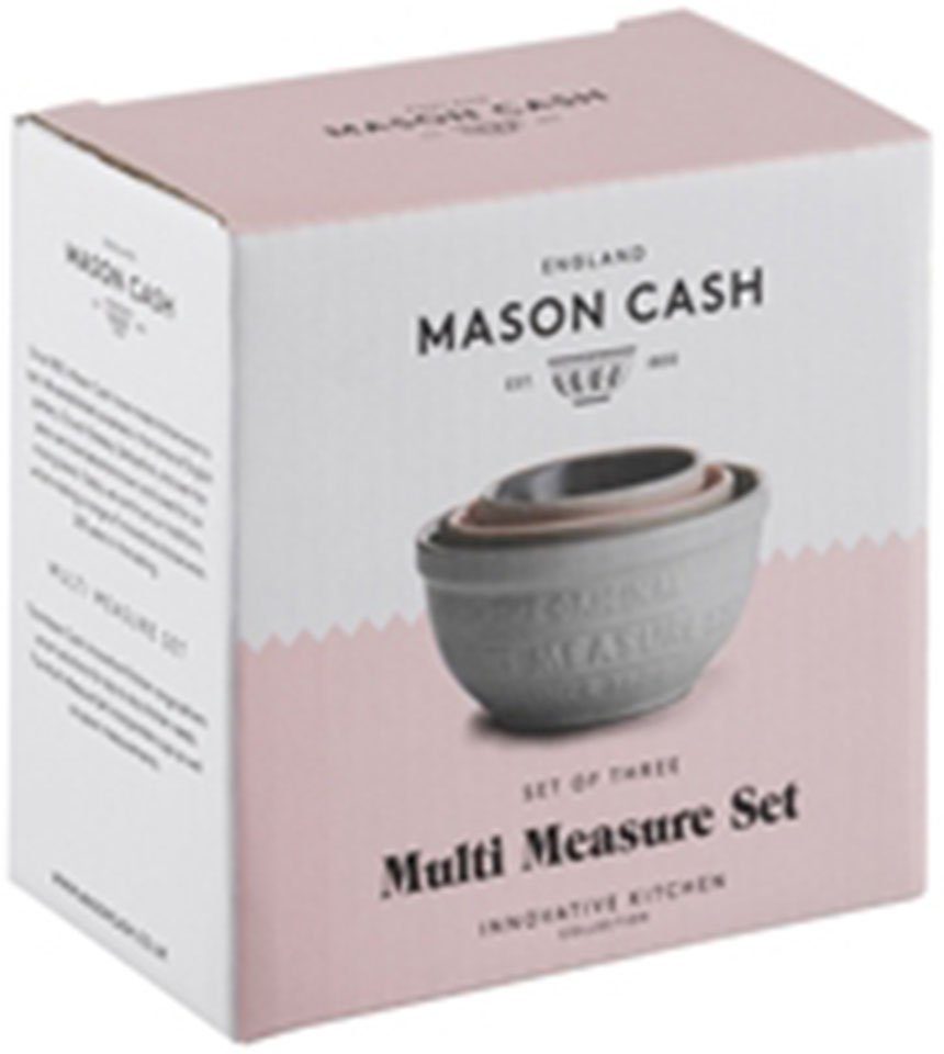 Mason Cash Schüssel, Steingut, (Set, 3-tlg), (Messbecher-Set), für 1 CUP, 1/2  CUP und 1/3 CUP