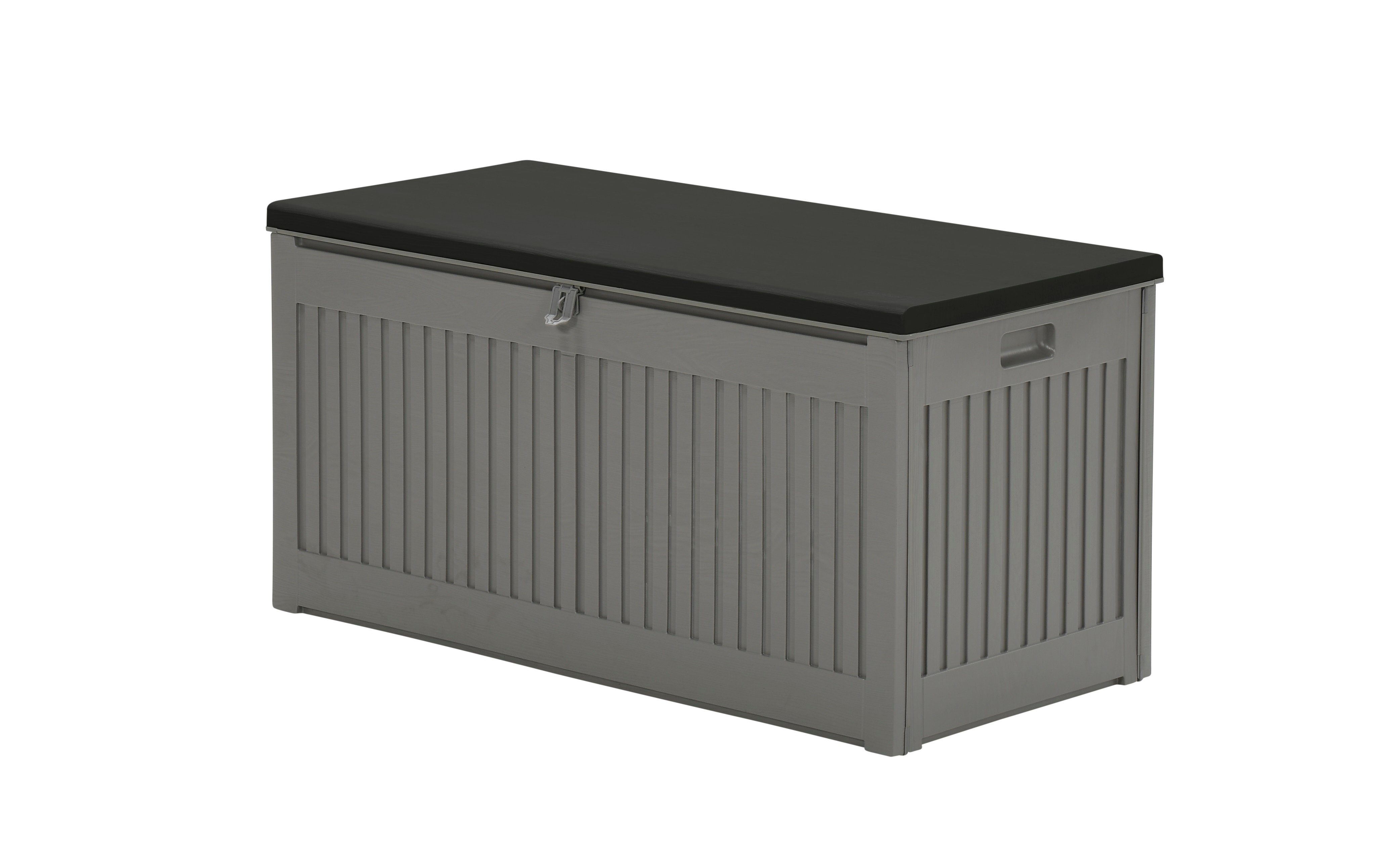 Garden Impressions Auflagenbox Jersey 270 Liter Kissenbox Gartenbox Aufbewahrungsbox Garten (Jersey Kissenbox 270 Liter, Jersey Kissenbox 270 Liter), Deckel mit Hubautomatik wetterfest abschließbar