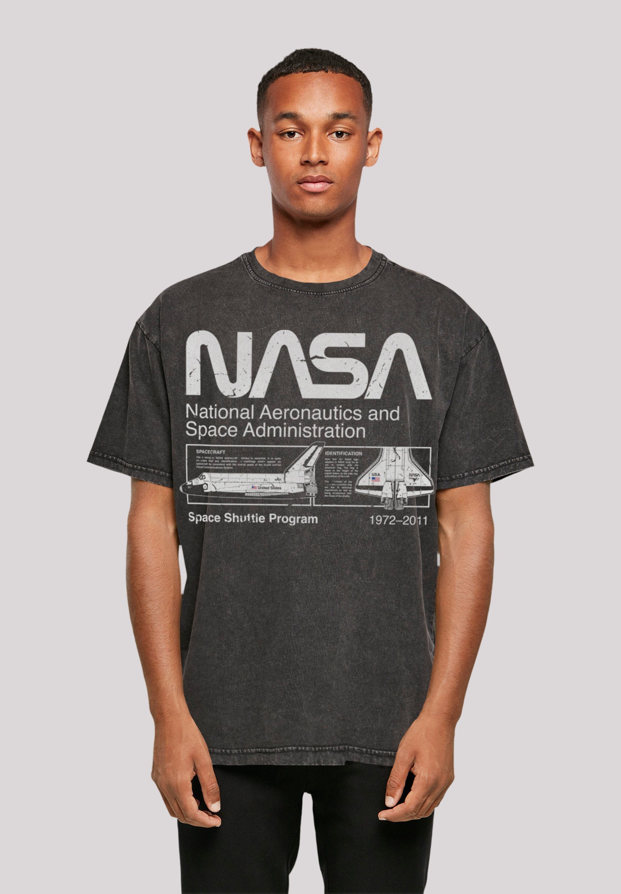Shuttle Print schwarz Classic F4NT4STIC Space T-Shirt