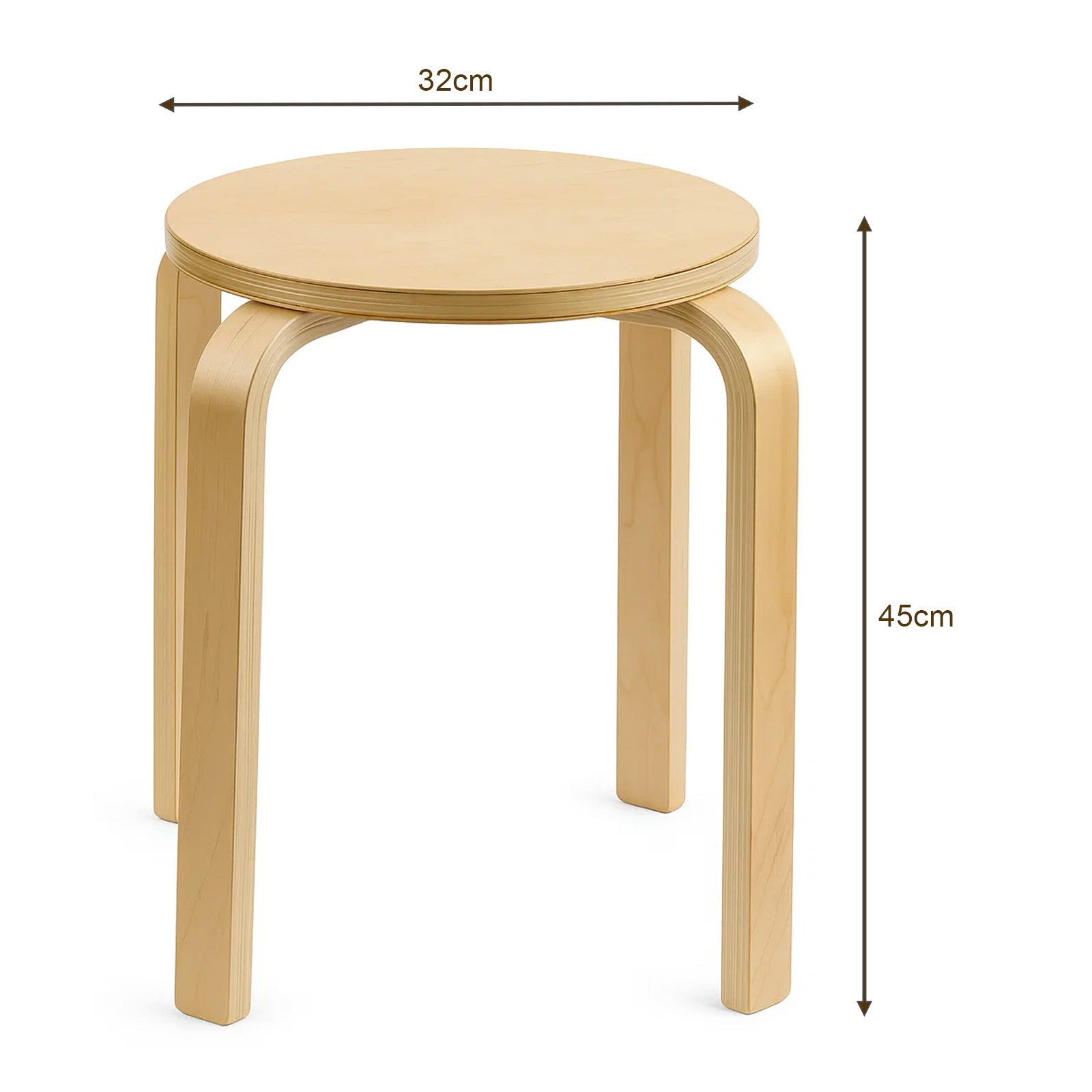 Youyijia Angelhocker Esszimmerstühle Esszimmerstühle 4er Set Aus Holz – Bild 4 von 5
