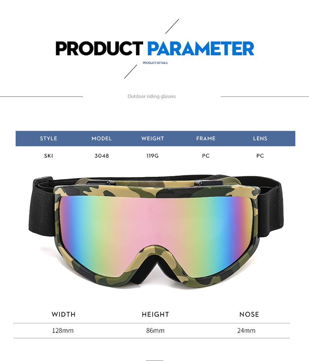 und PACIEA Winddichte Nebelschutzbrille Bergsteiger polarisierte Skibrille für Licht-