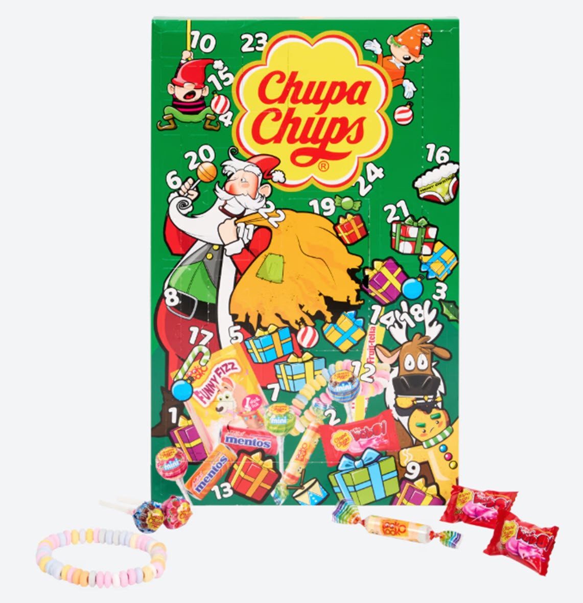 Chupa Chups Lebensmittel-Adventskalender Chupa Chups Adventskalender 180 g (24-tlg)