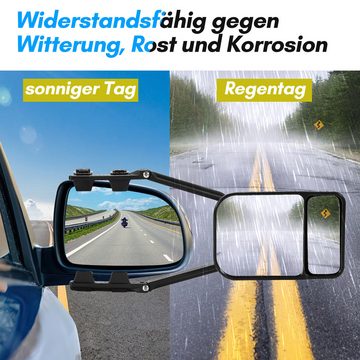 Randaco Autospiegel 2x caravanspiegel mit totem Winkel Zusatzspiegel für Wohnwagen