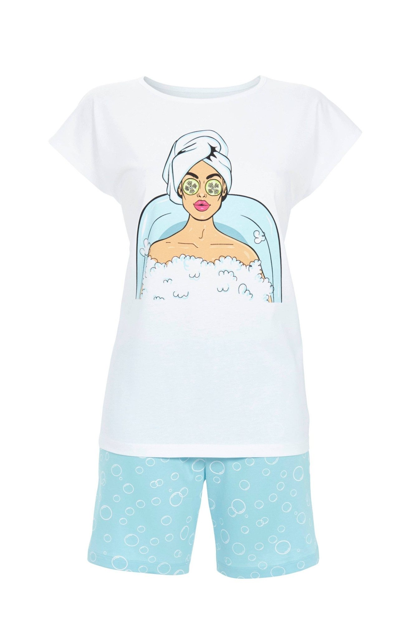 Ringella Shorty mit Motivdruck und Shorts mit bequemem Dehnbund (2 tlg) 100% Baumwolle