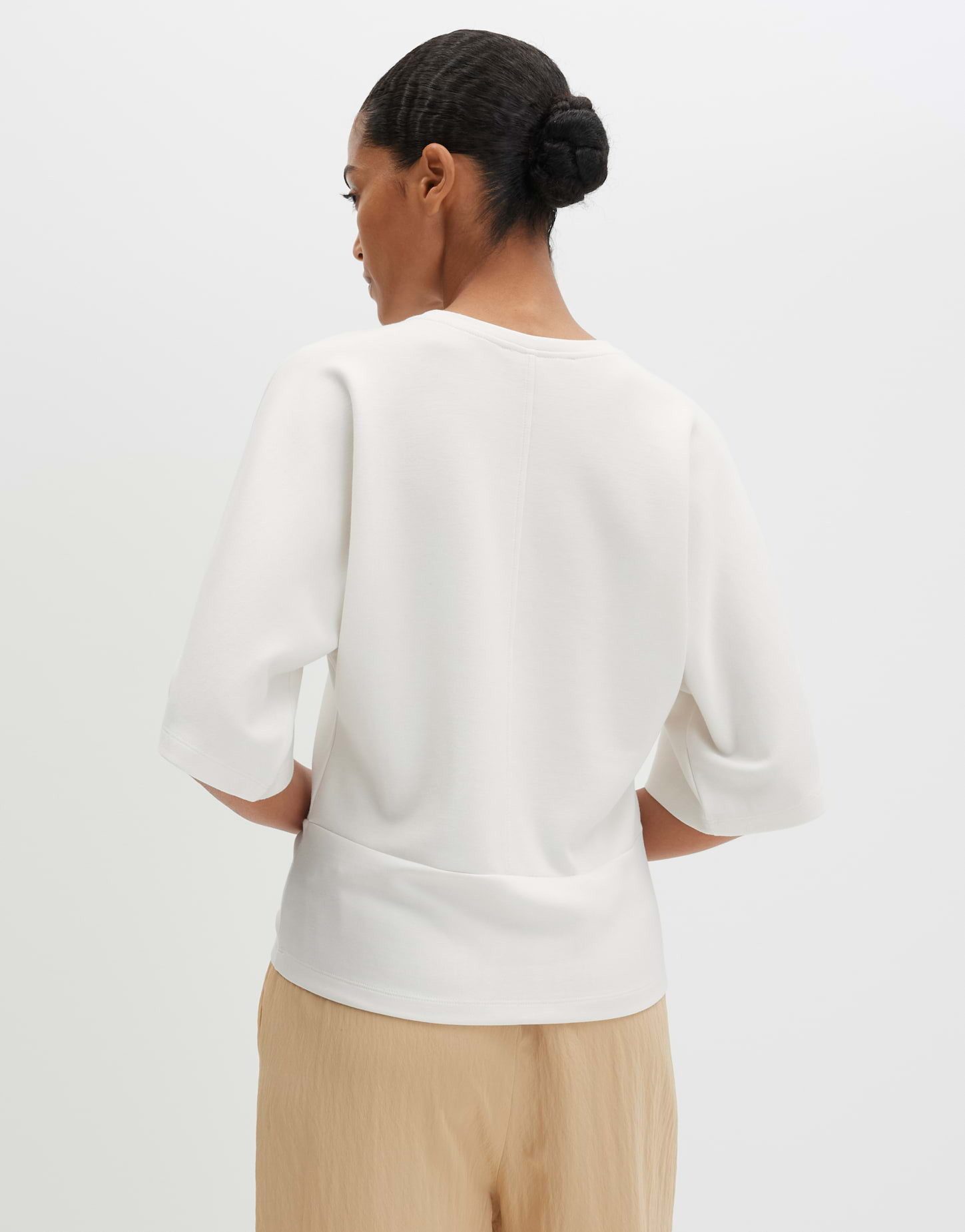 someday Sweatshirt Unora aus Sweatware mit Fledermausärmeln Glatte Oberfläche mit modernem Shape