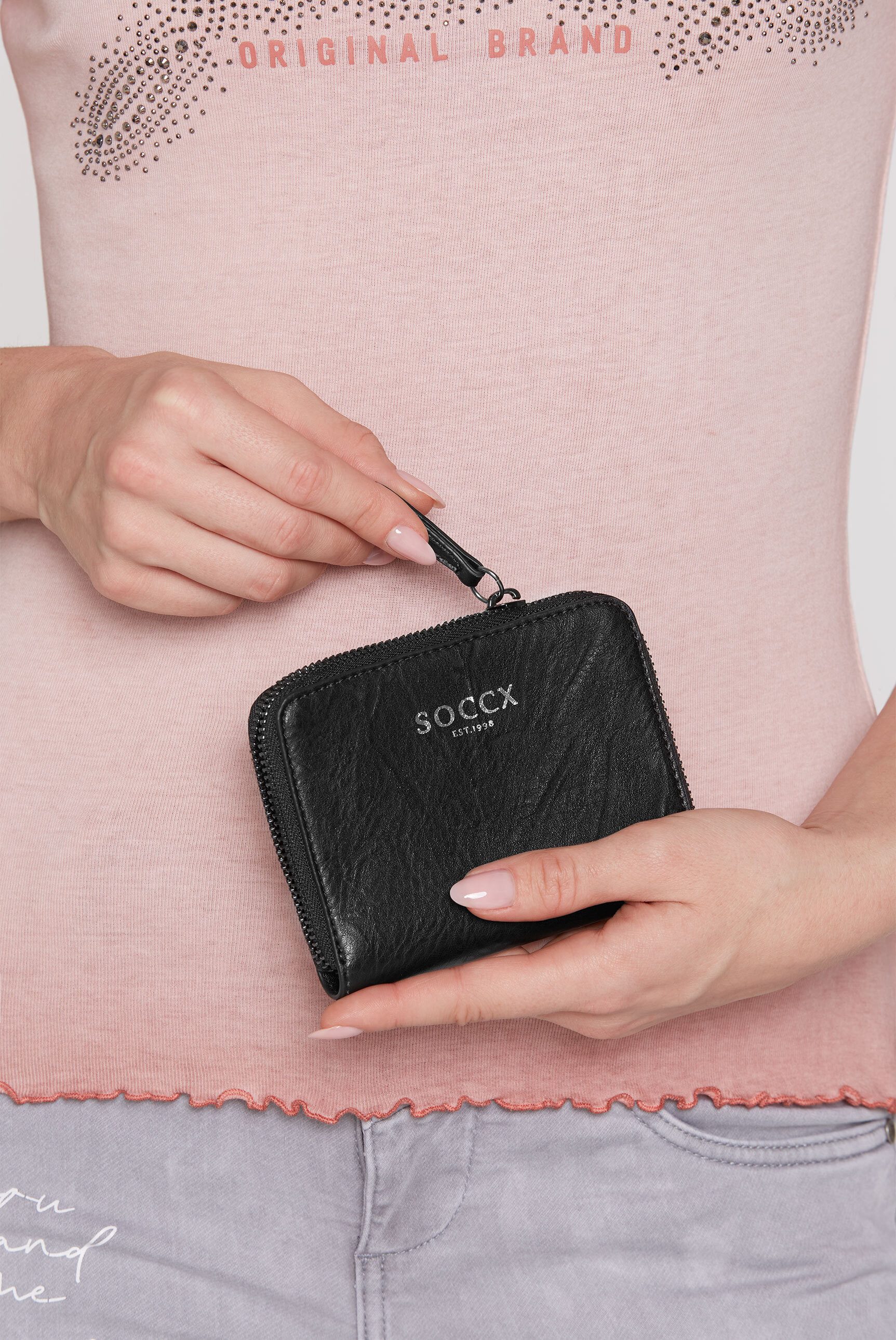 SOCCX Geldbörse, Logo-Print