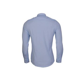 Pure Langarmhemd blau (1-tlg)