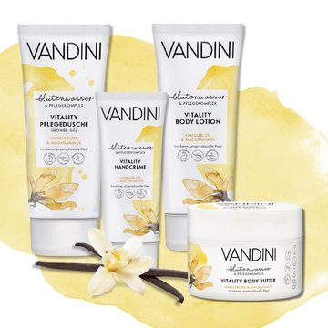 VANDINI Handcreme VITALITY Handcreme Vanilleblüte & Macadamiaöl, 1-tlg.