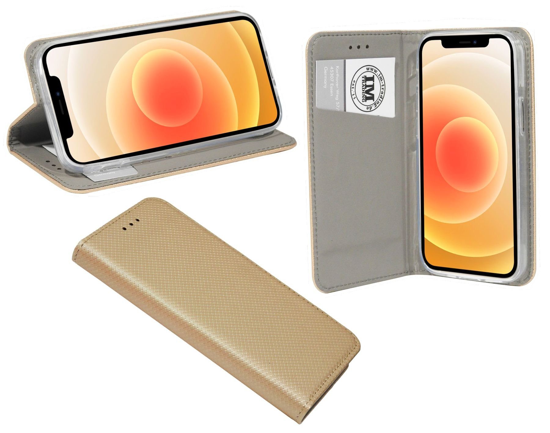 cofi1453 Handyhülle cofi1453® Buch Tasche "Smart" kompatibel mit iPhone 12 Mini Handy Hüll