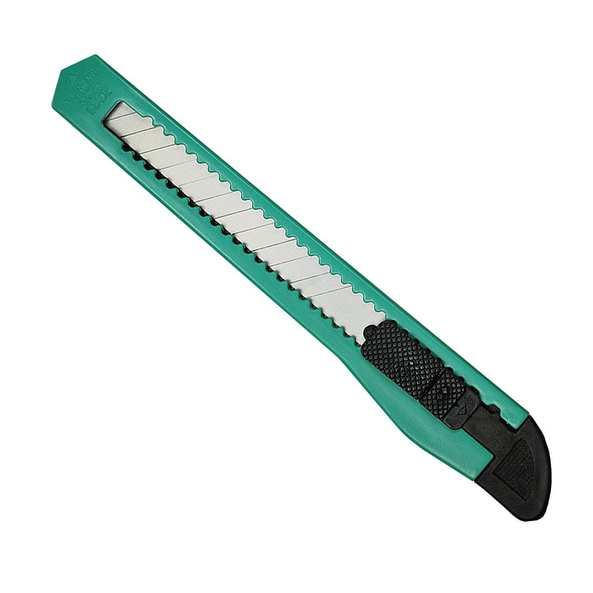 Stück, (60-tlg) 60 Grün HELO24 Cuttermesser Paketmesser Teppichmesser