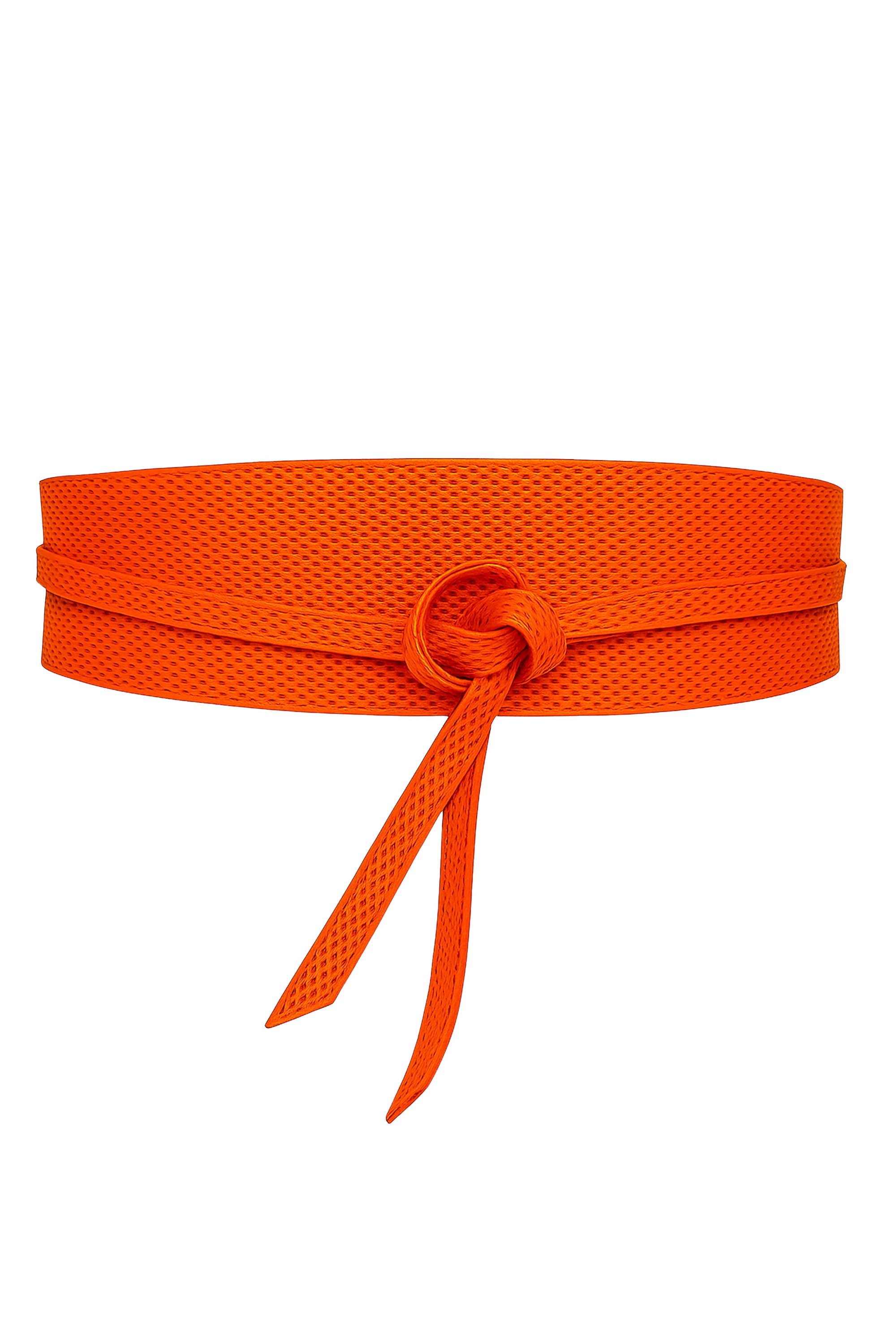 COLLEZIONE ALESSANDRO Taillengürtel Neon aus echtem Leder, Made in Italy