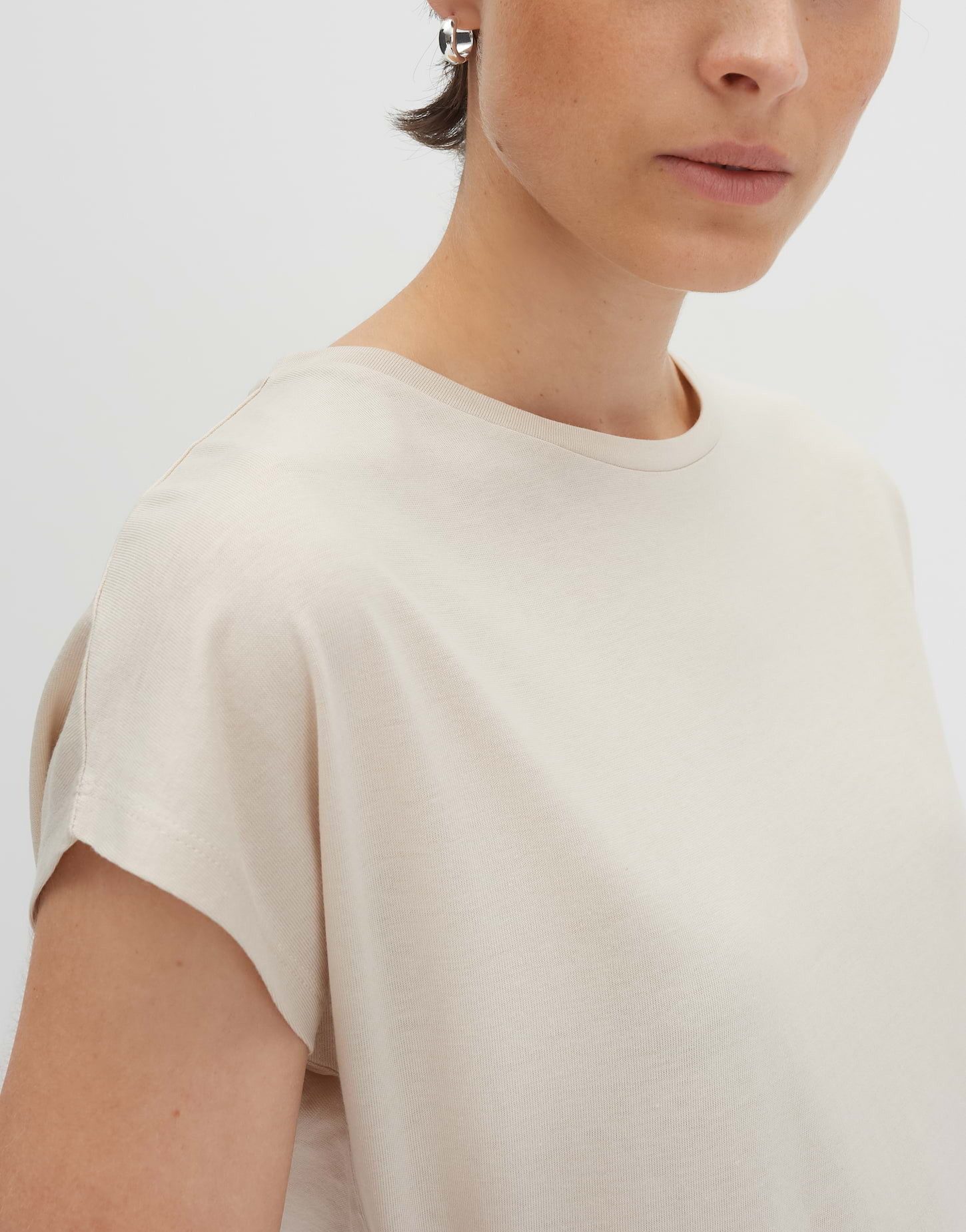 someday Kurzarmshirt KAJA Regular mit breitem Rippbund